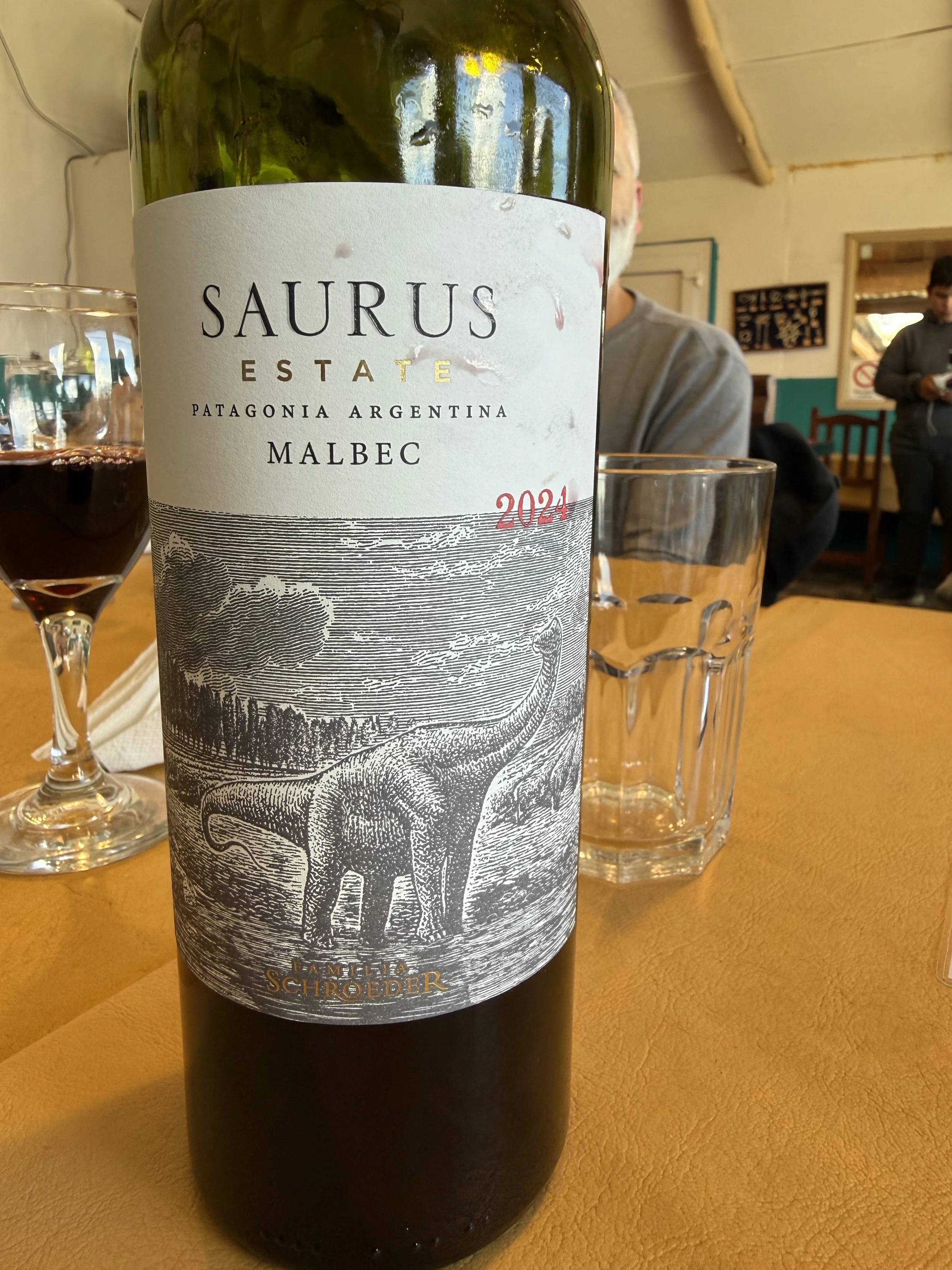 Wine served with lunch