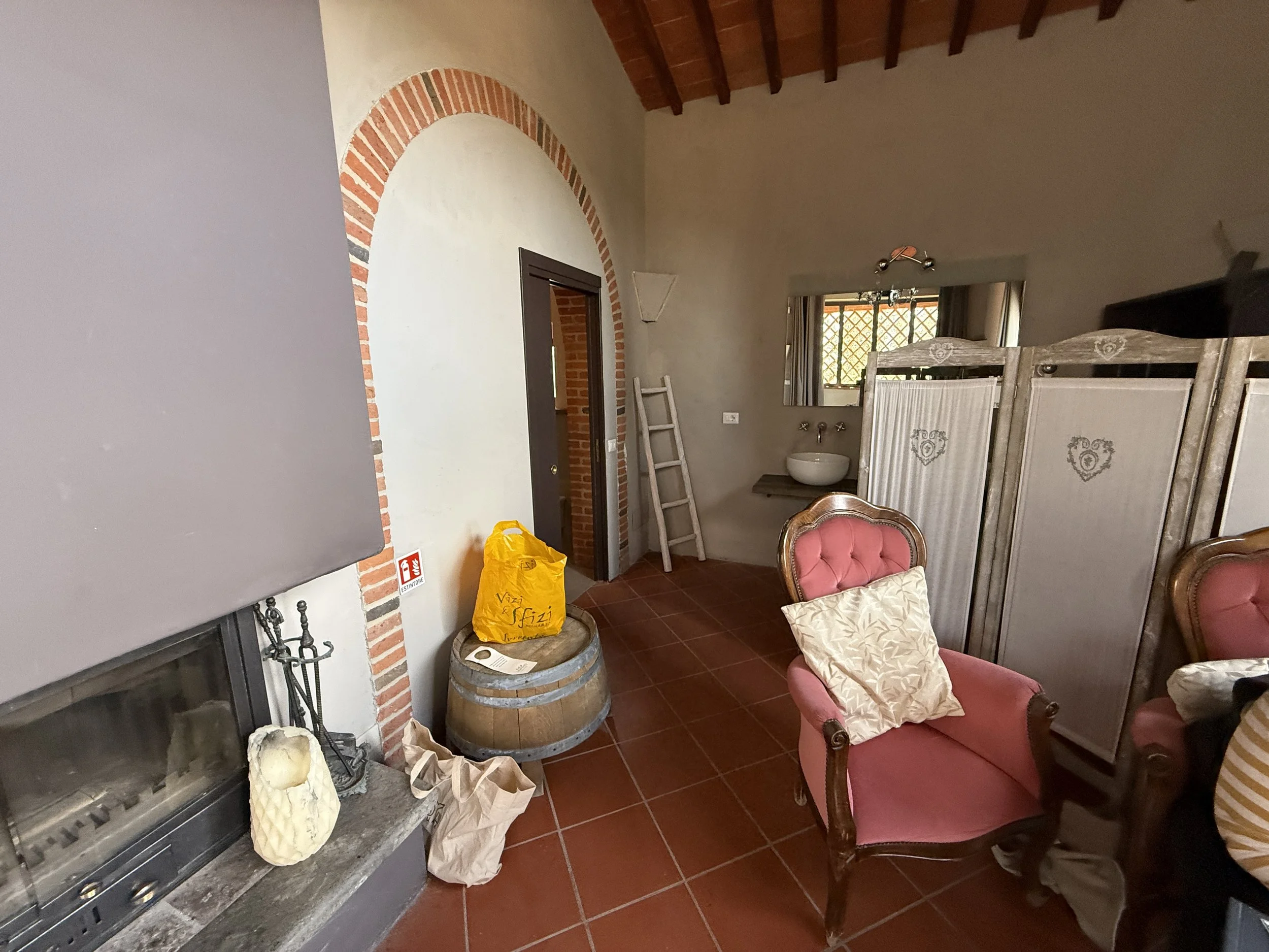 Interior sitting area.