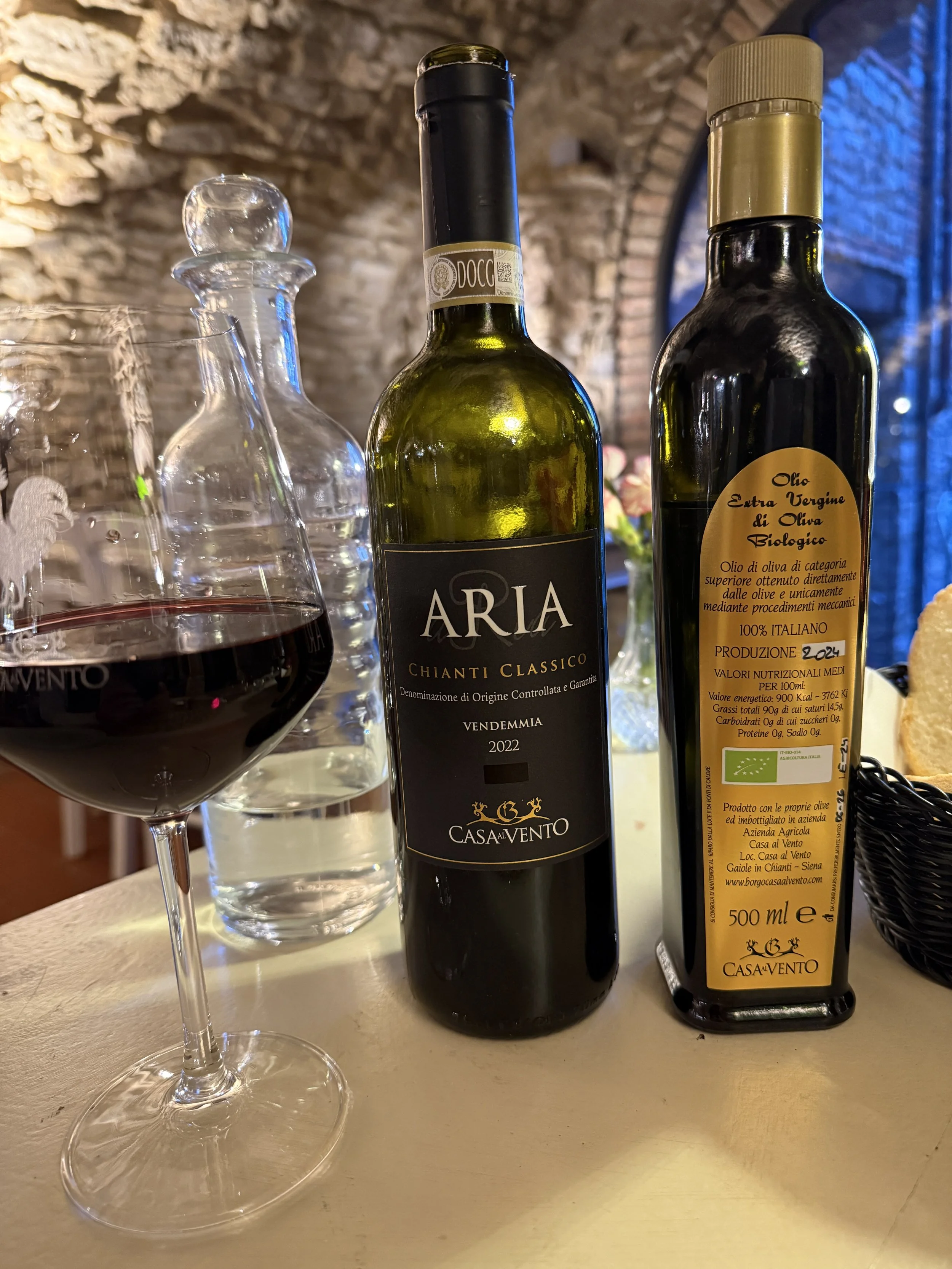 Wine and Olive Oil made on-site.