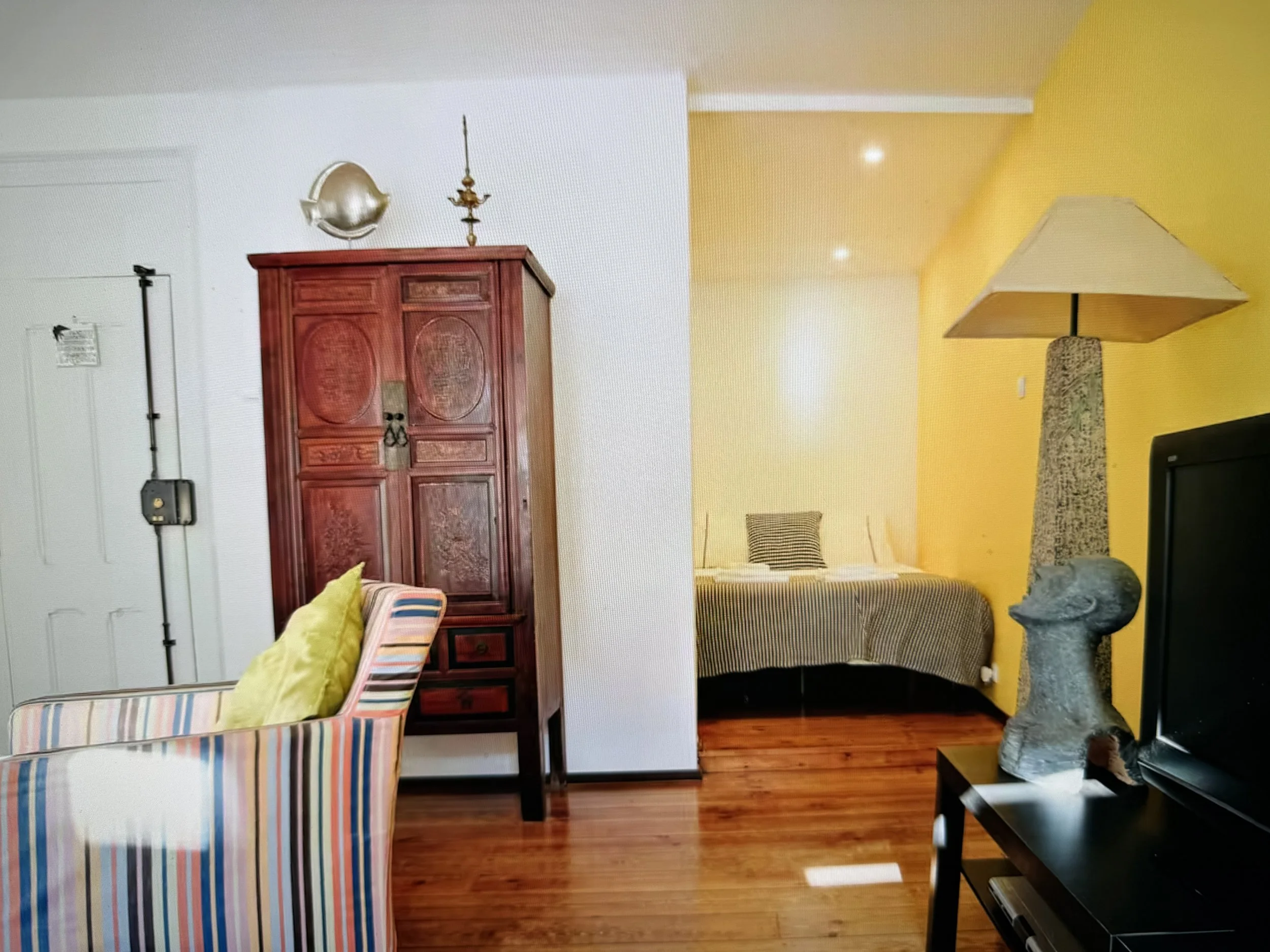 View of our bedroom from living room