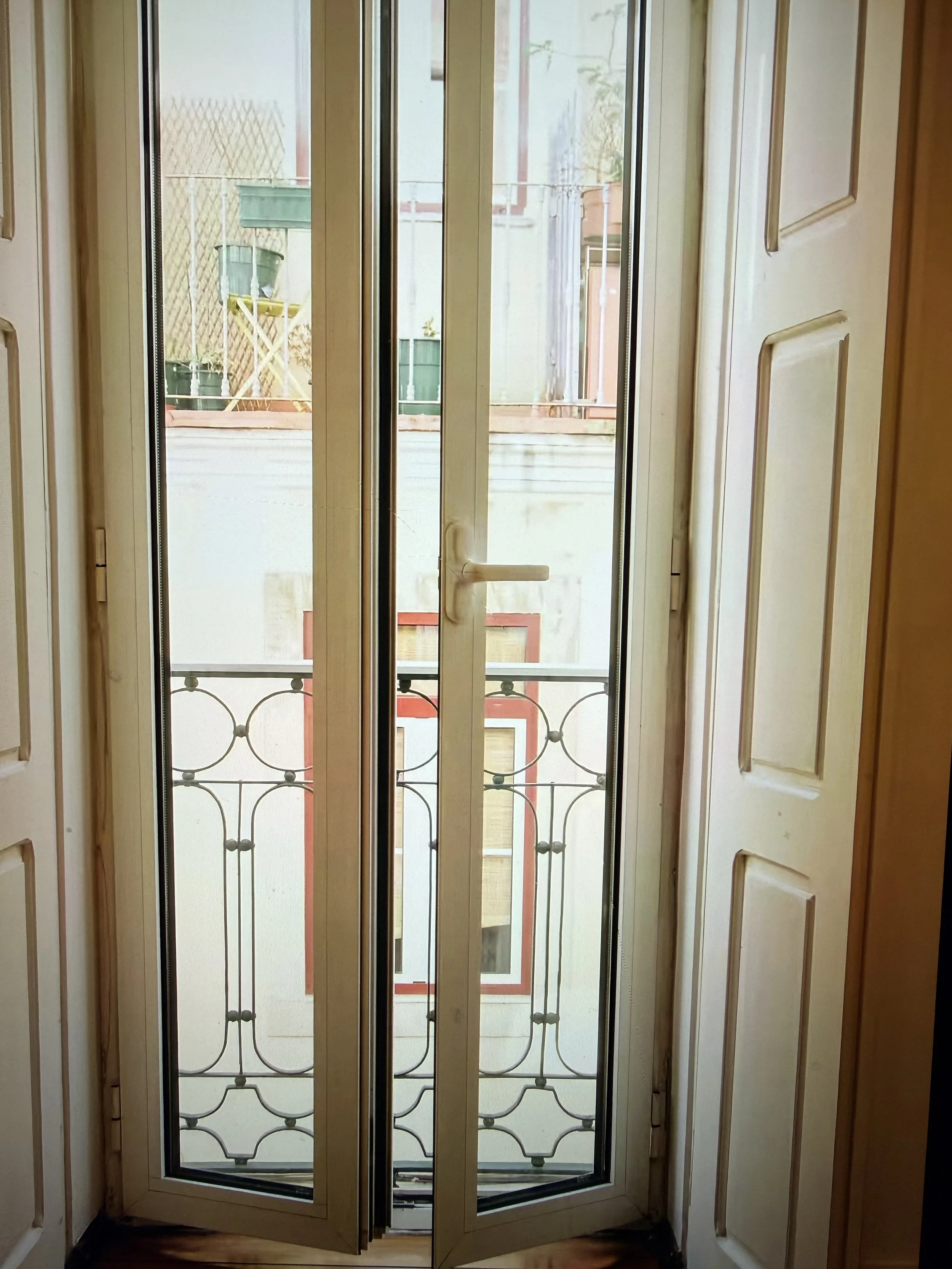 Balcony overlooking street