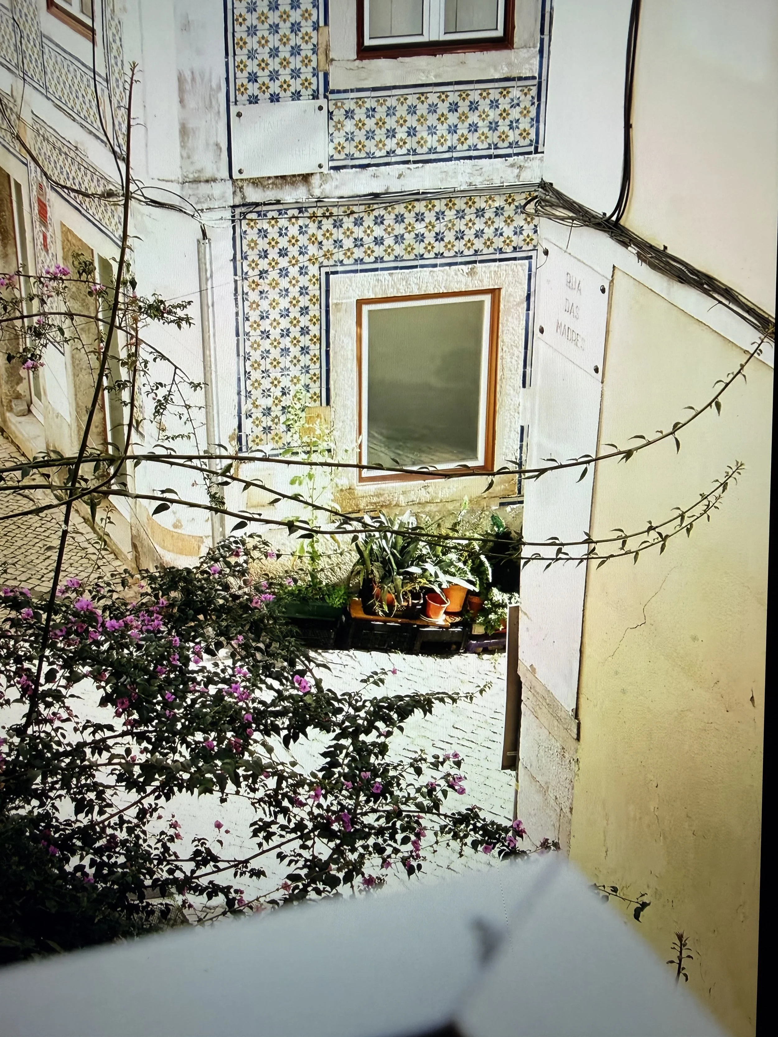 View of street below