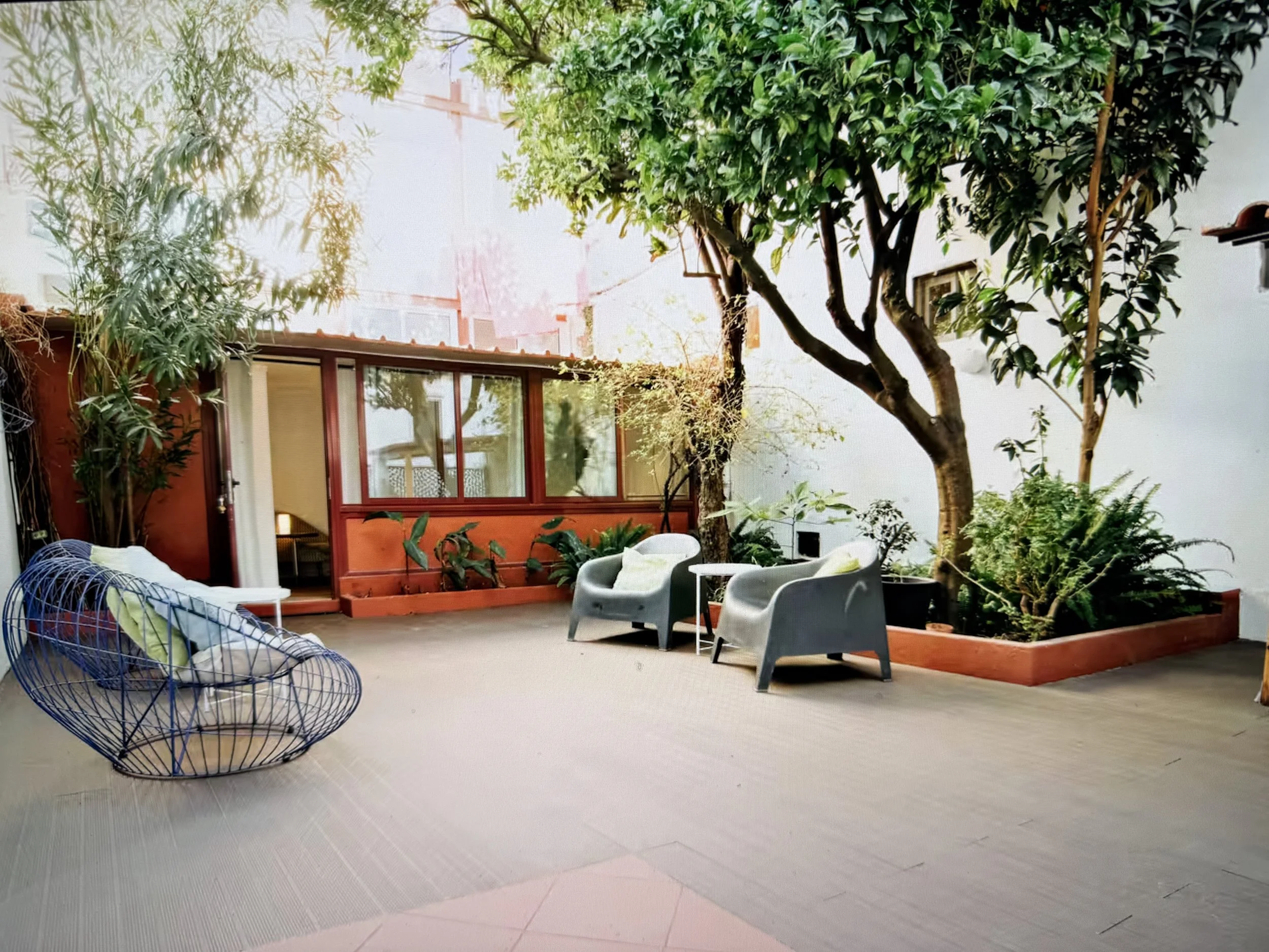 apartment across from courtyard