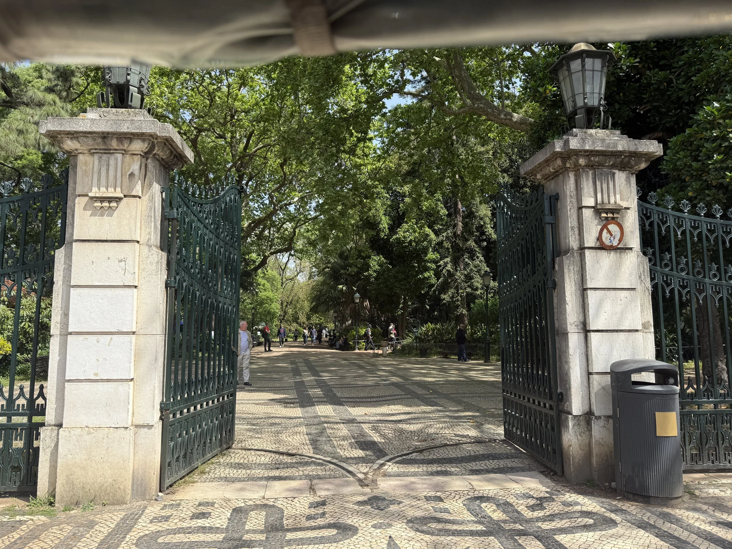 Jardim Historical Garden. First public garden in Lisbon.