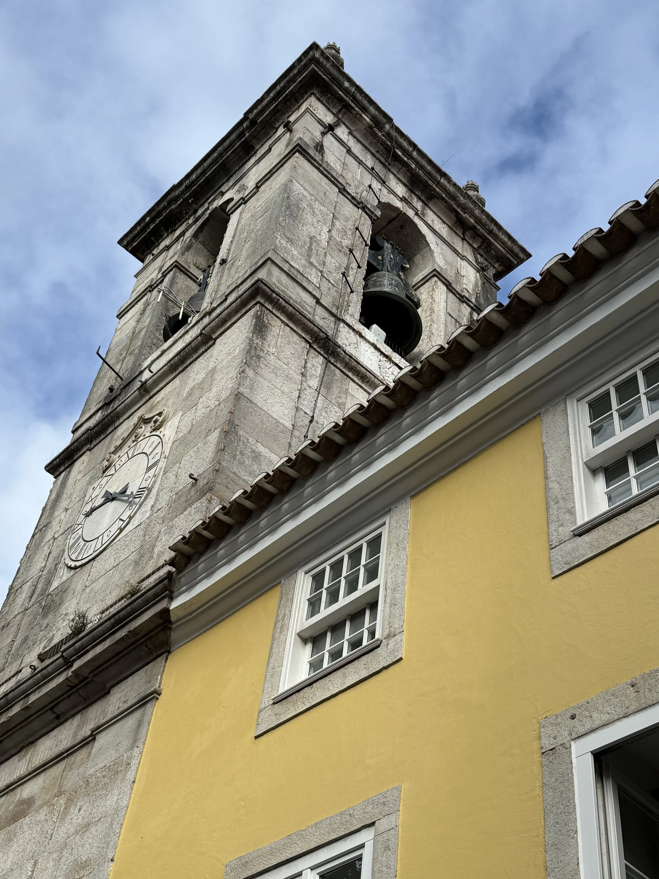 Bell tower with Jacobs ladder to access the top.
