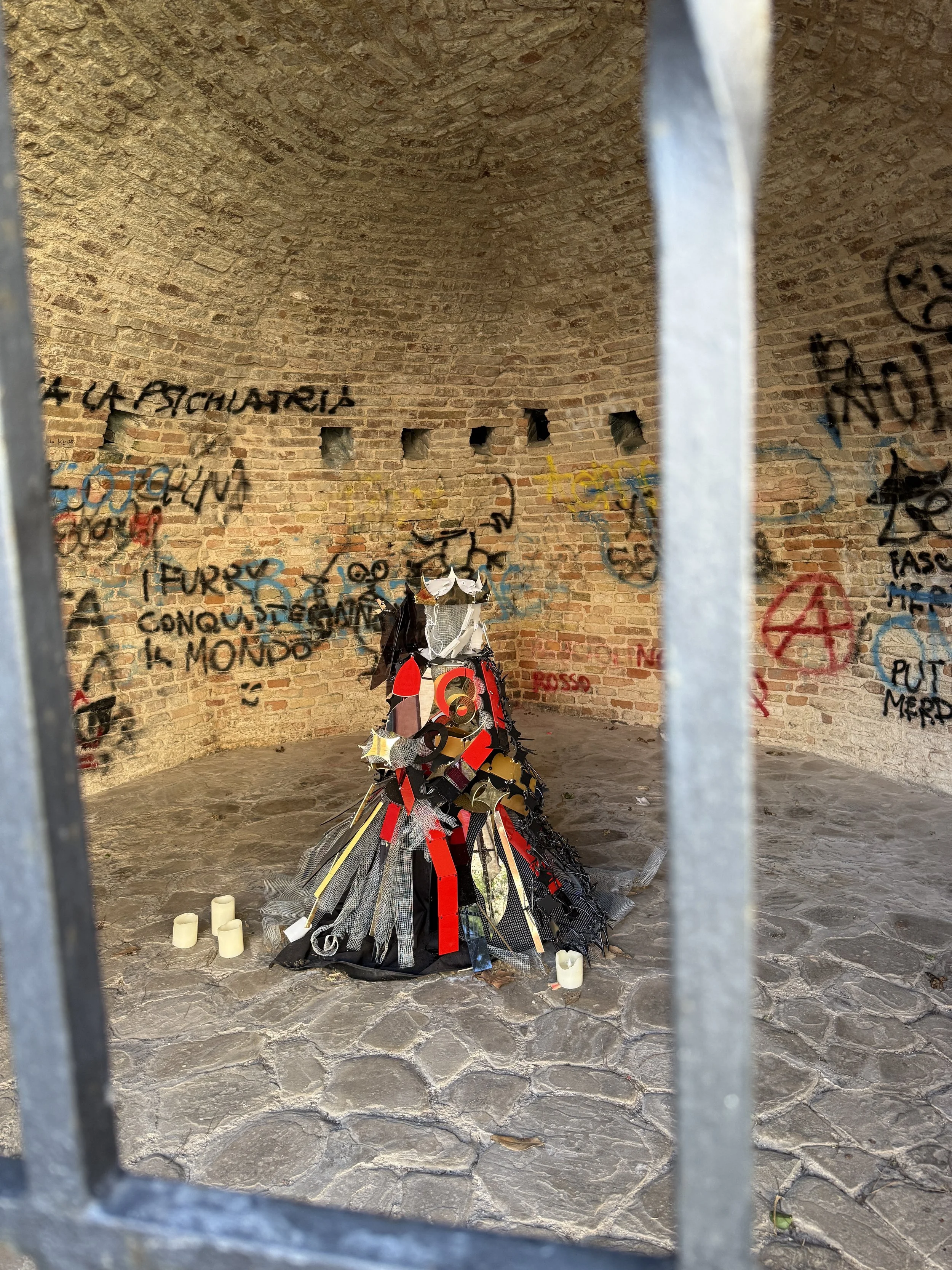 Art installation inside the Rampart.