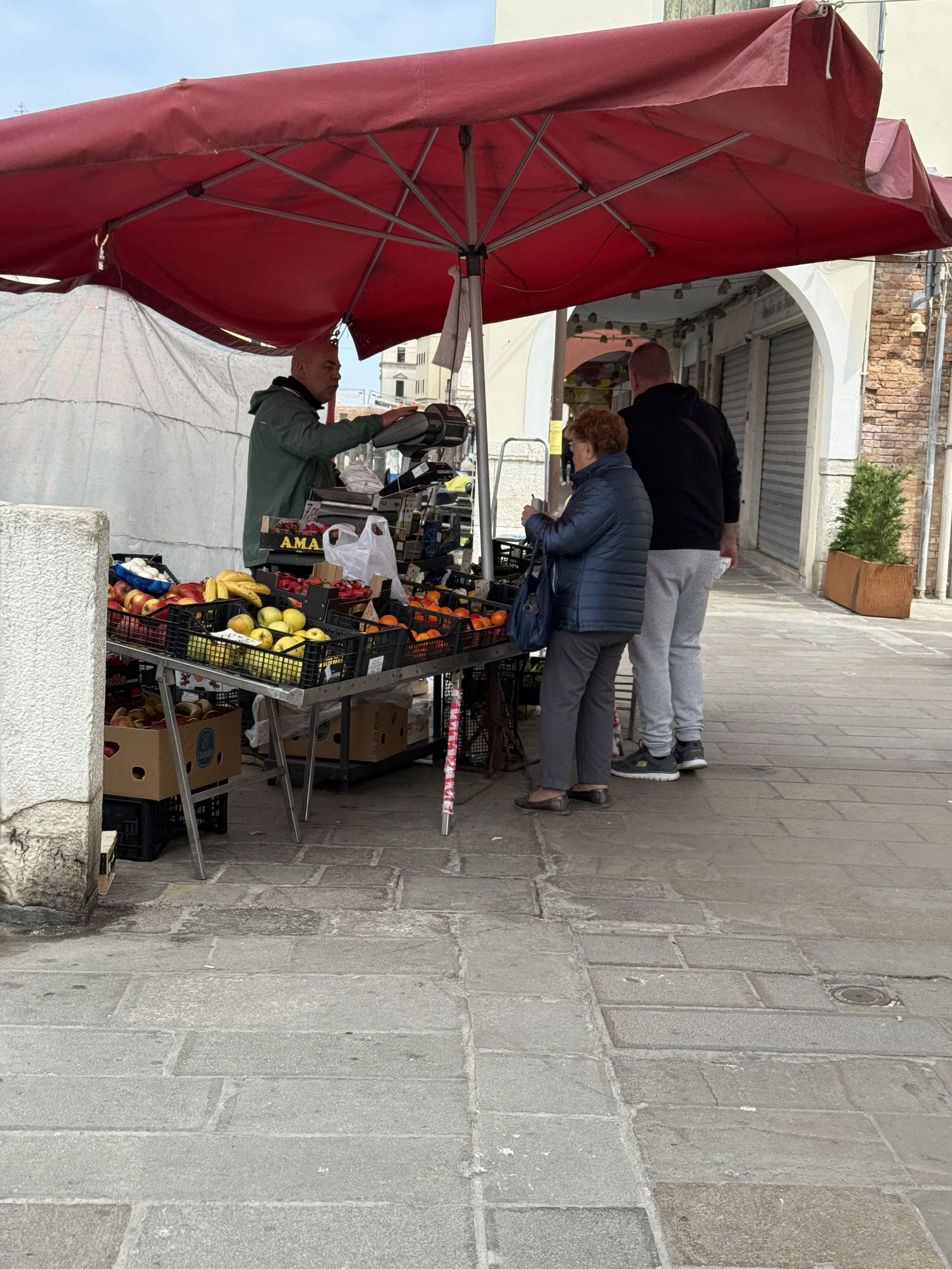 Fruit Market along canal