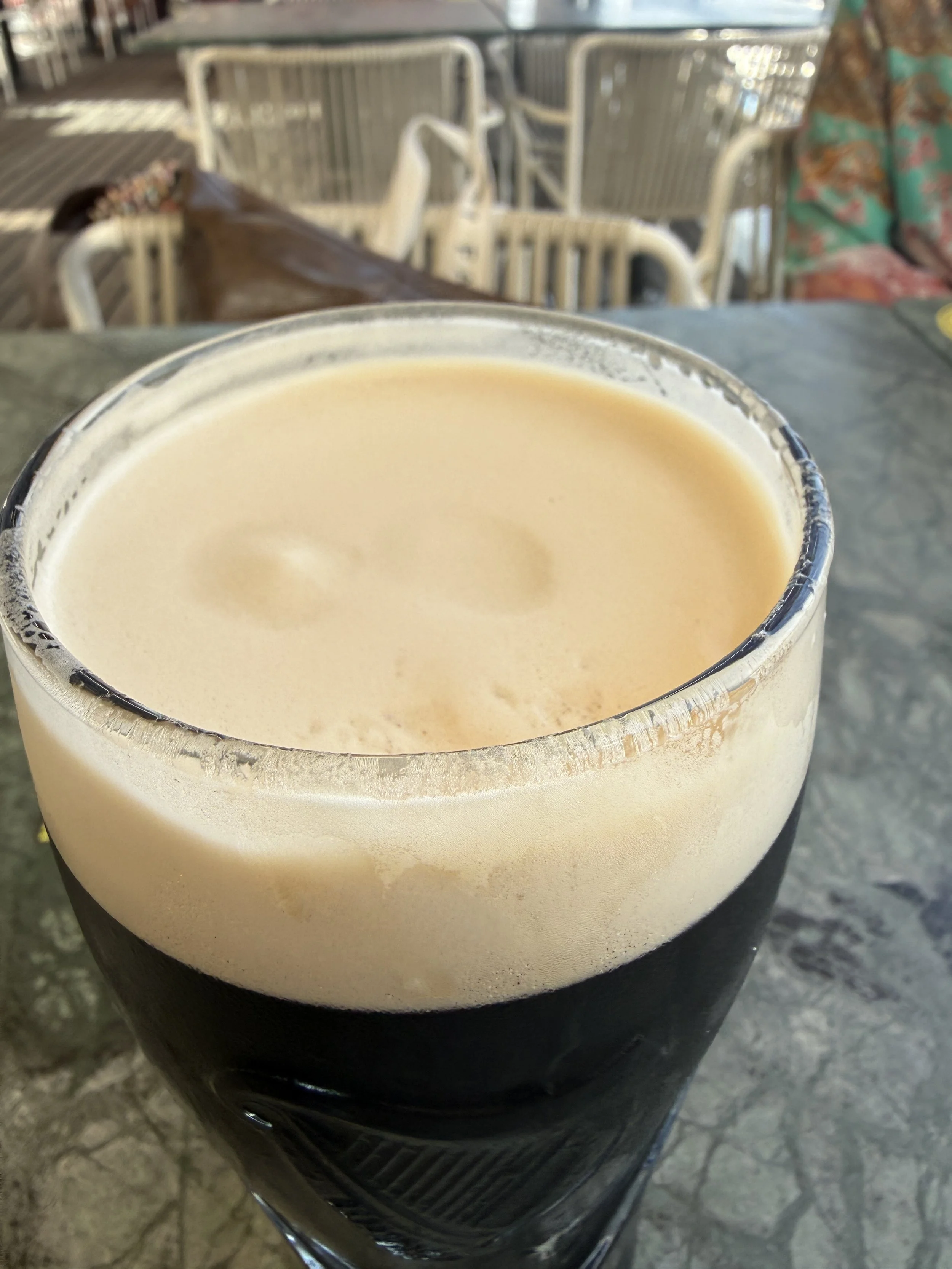 scaling after first sip.