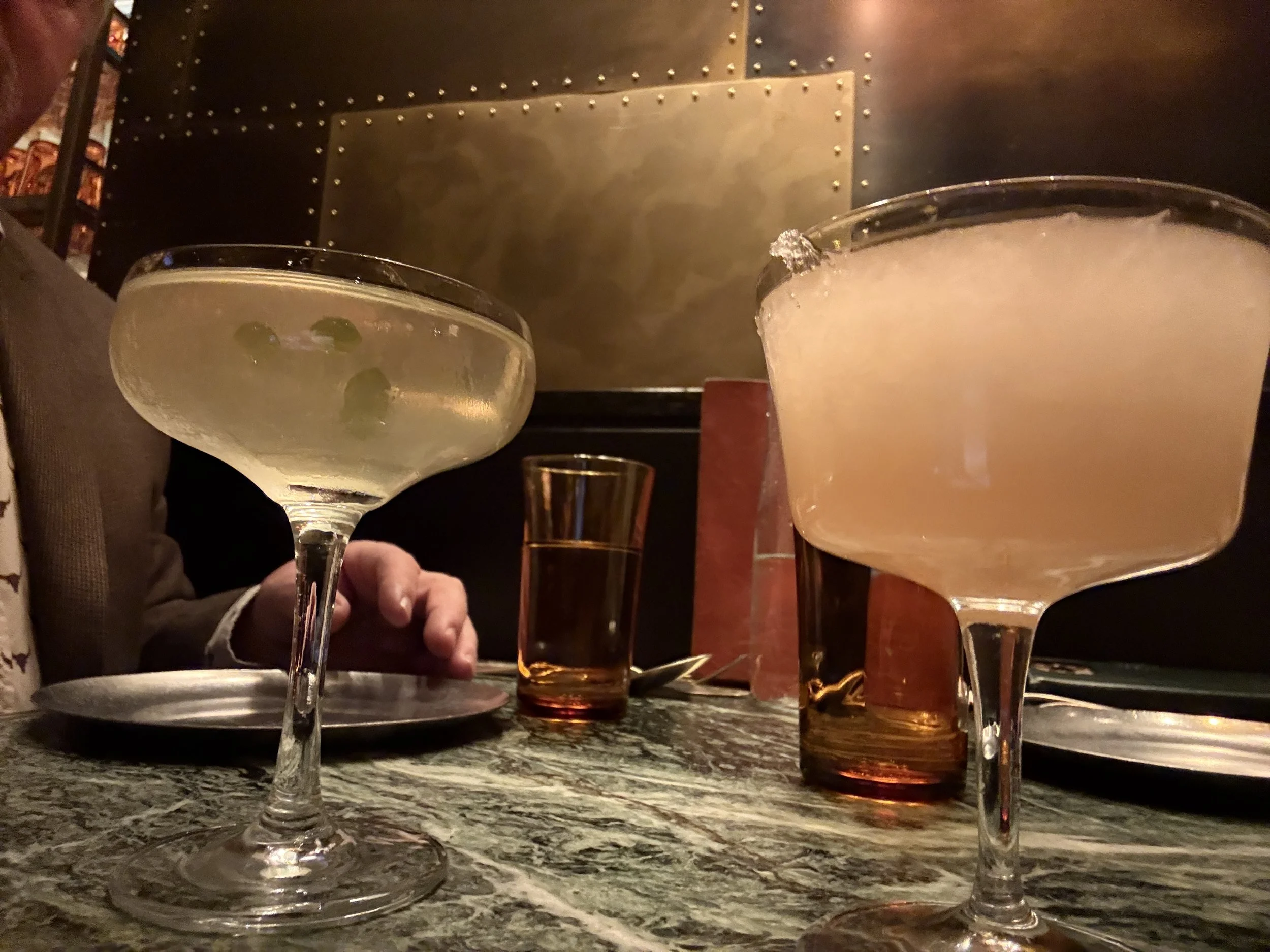 Freezer Martini &amp; Haku Vodka Salty Dog.