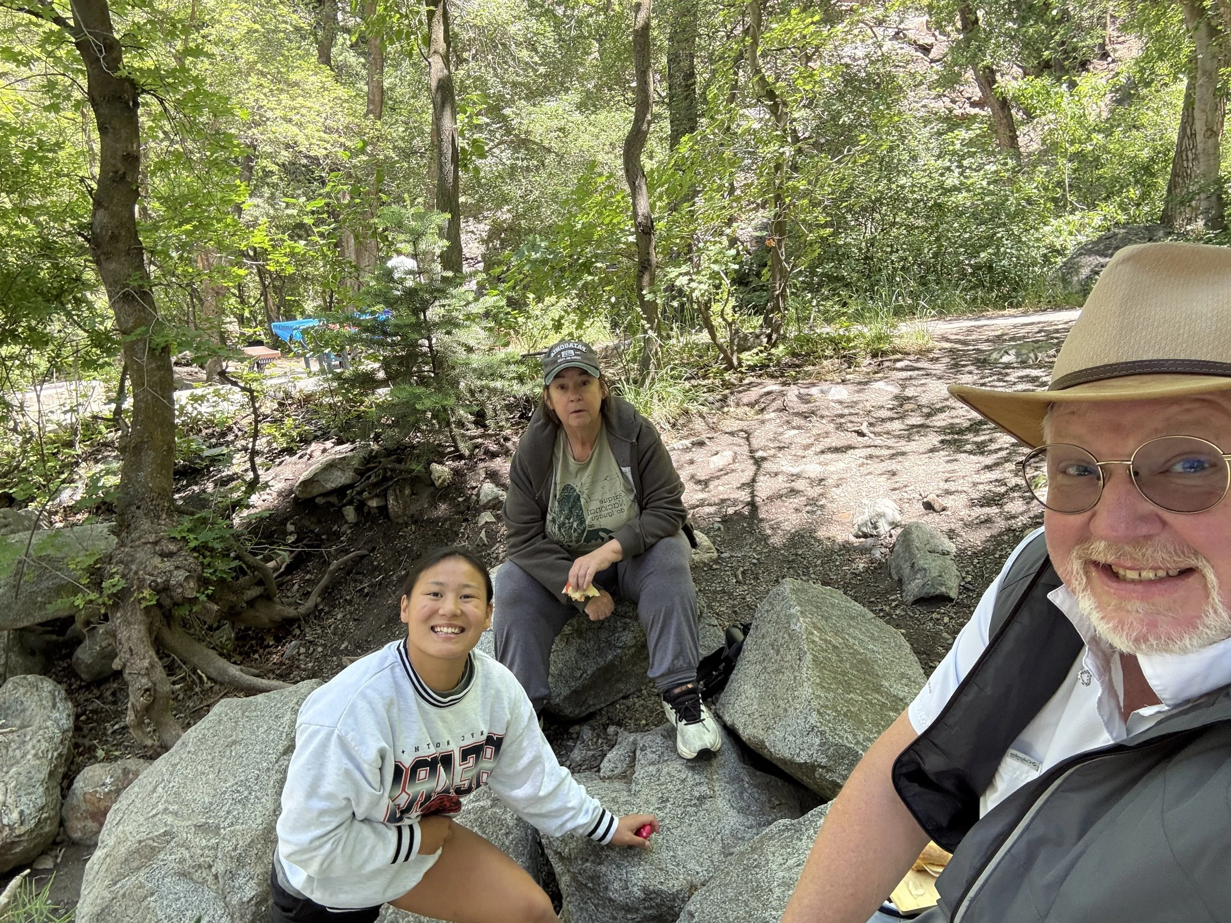 Picnic on the rocks