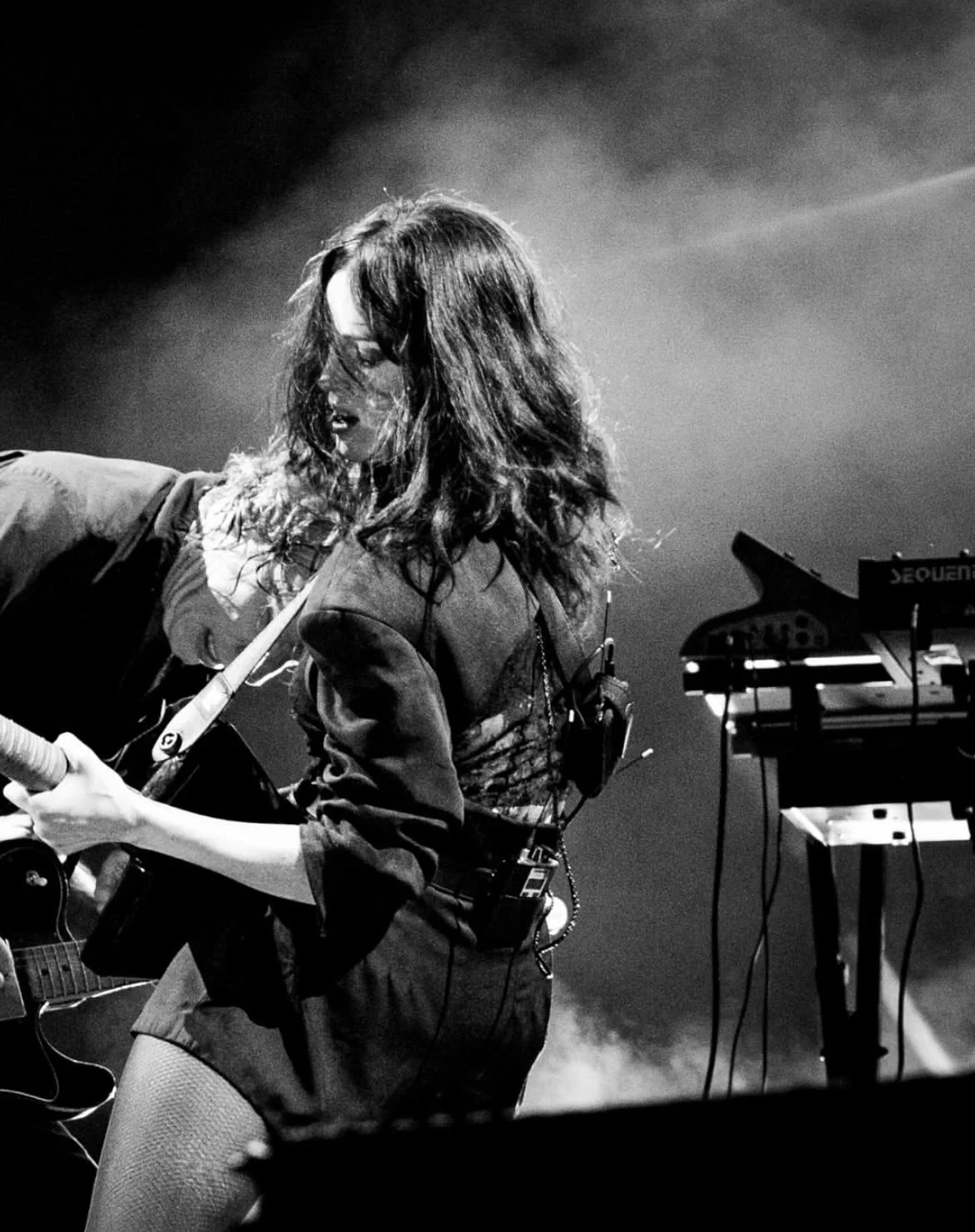 Singer @st_vincent wearing Miista&rsquo;s Edesia Jacket at La Prima Estate Festival in Italy / 2025