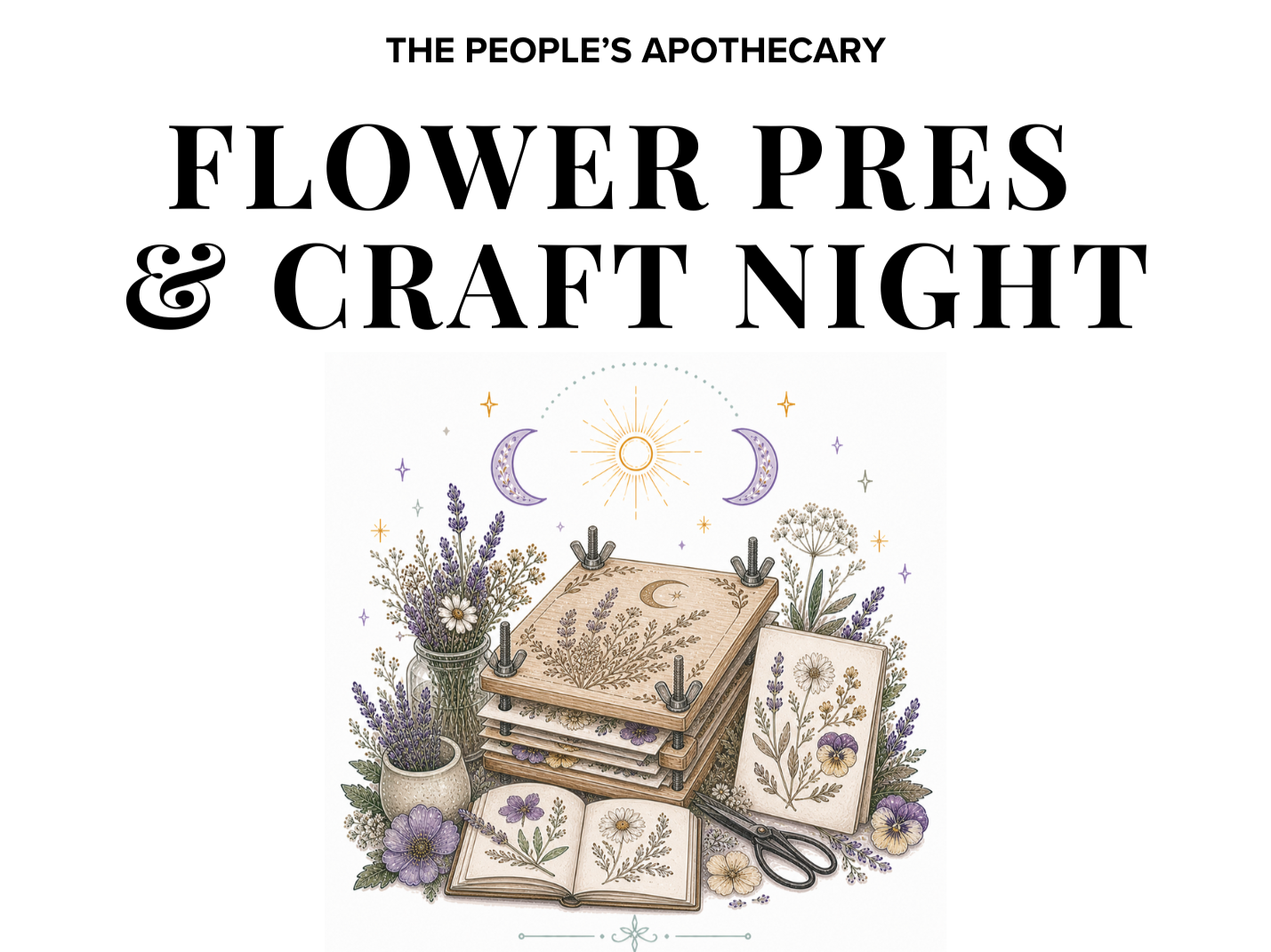Flower Press &amp; Craft Night