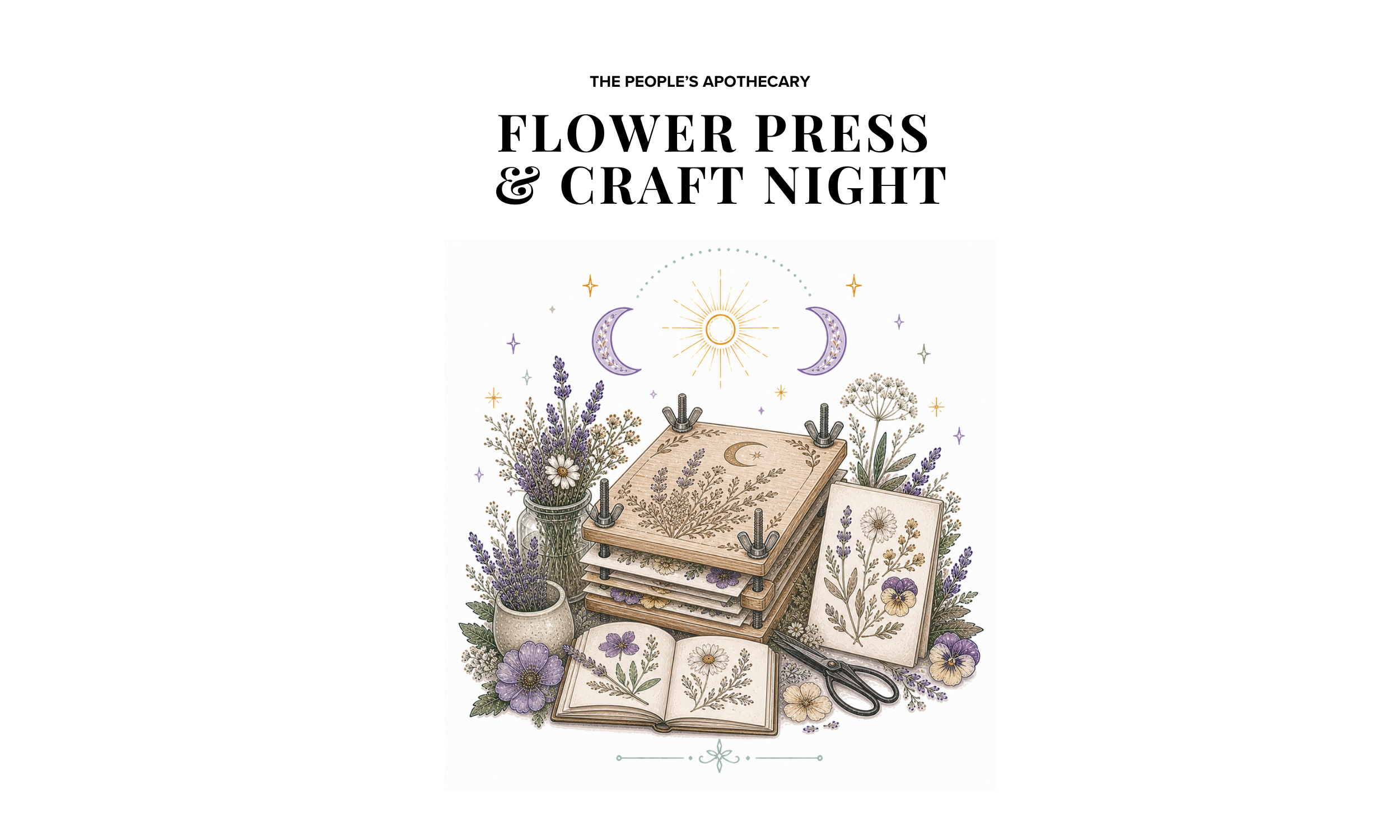 Flower Press &amp; Craft Night