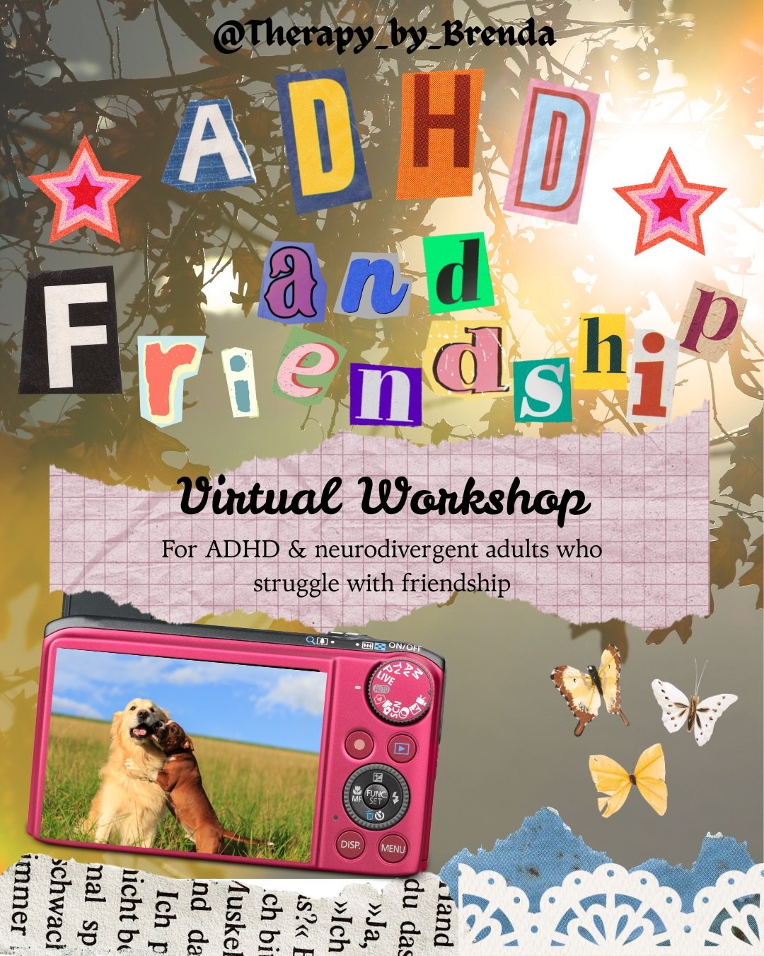 Friendships can feel extra hard when you have ADHD especially if you care deeply.

This self-paced ADHD &amp; Friendship workshop helps you understand rejection sensitivity, object permanence, and neurodivergent love languages without shame.

✨ Insta
