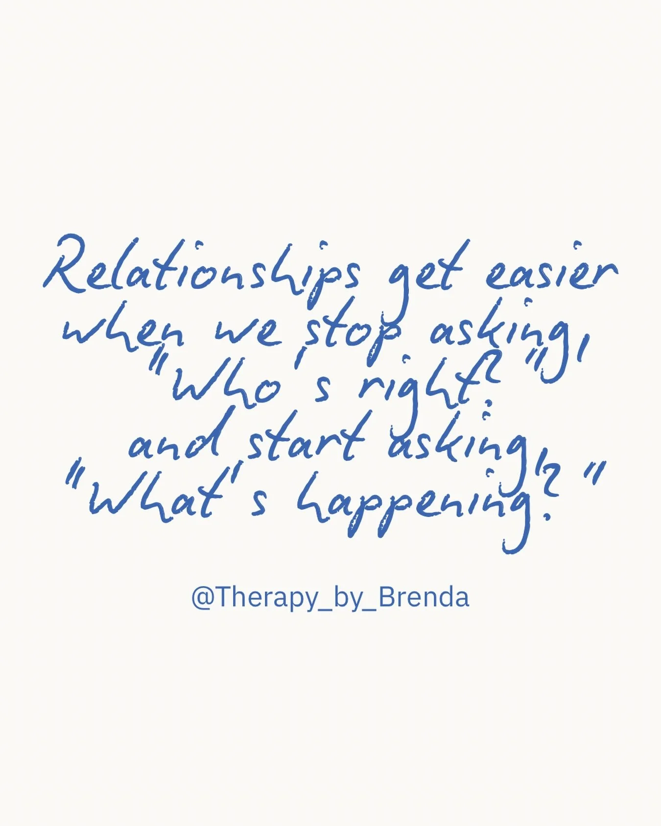 Relationships often become stuck when we focus on determining who is right.

Who remembered correctly.
Who reacted first.
Who caused the rupture.

Yet beneath many conflicts is a deeper question:

Can I allow myself to be changed by another person&rs