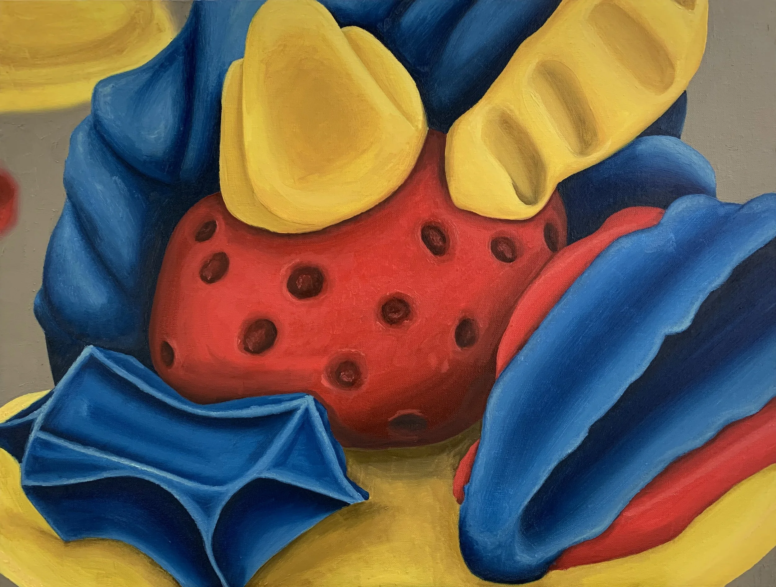 abstract play-doh -- oil paint