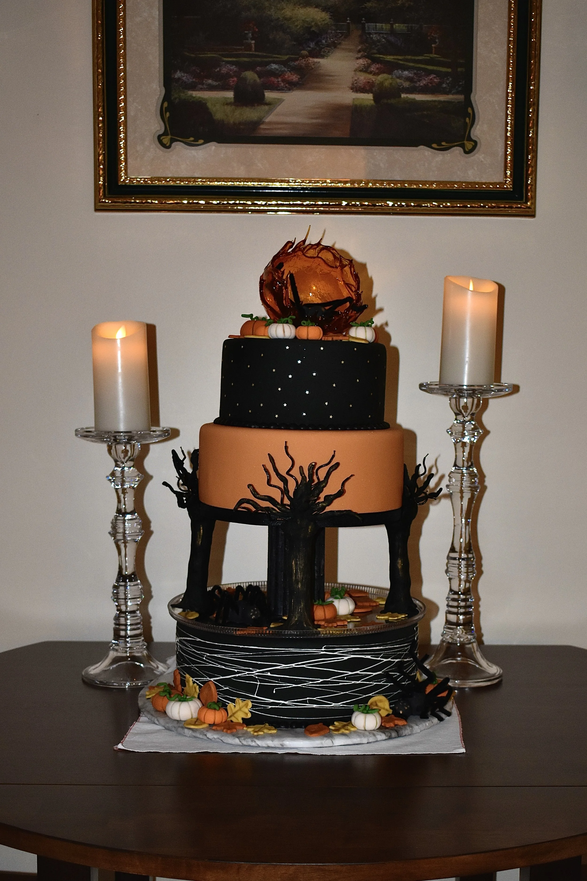 celebration of halloween -- cake decorating