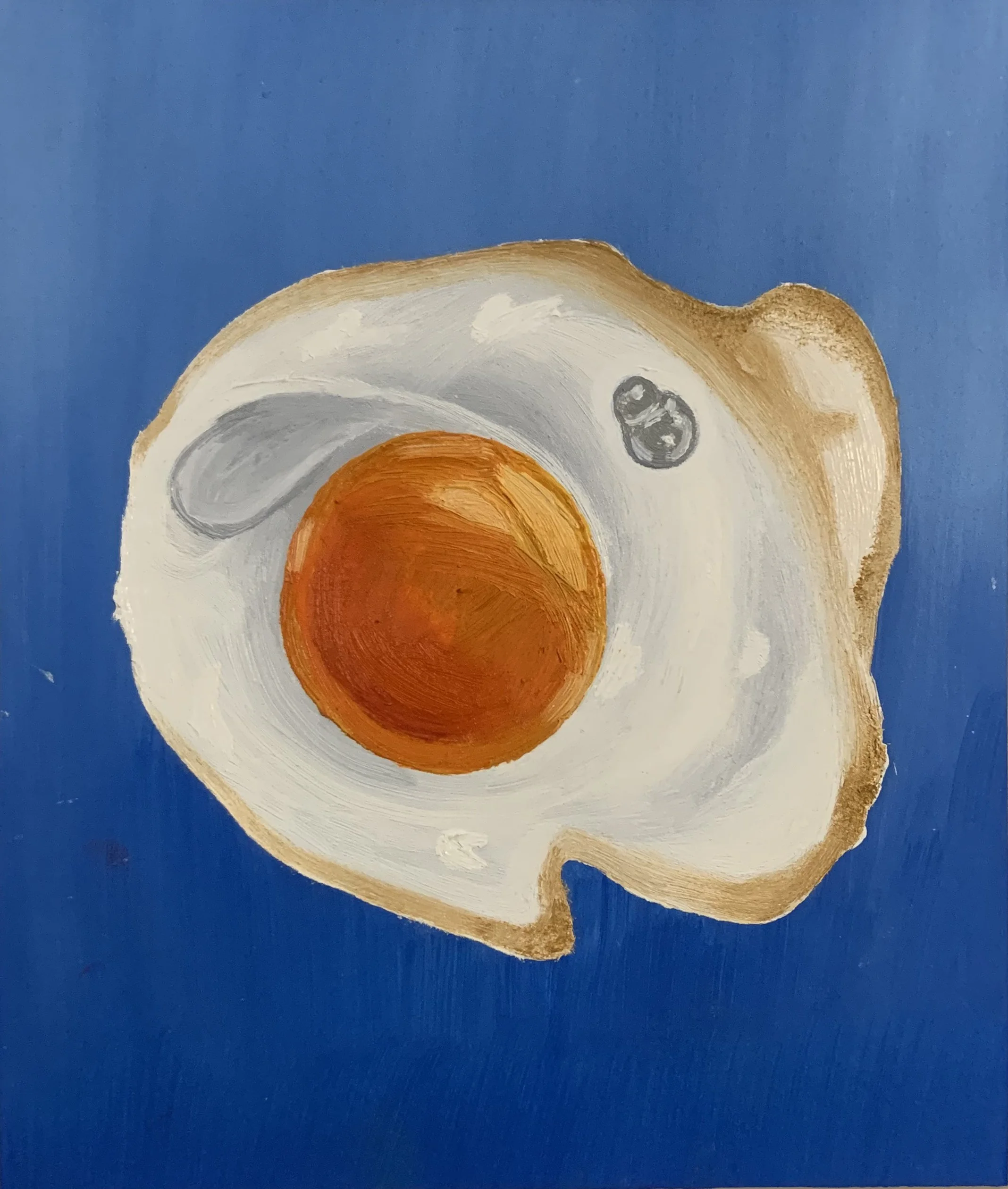 photoreal egg -- oil paint