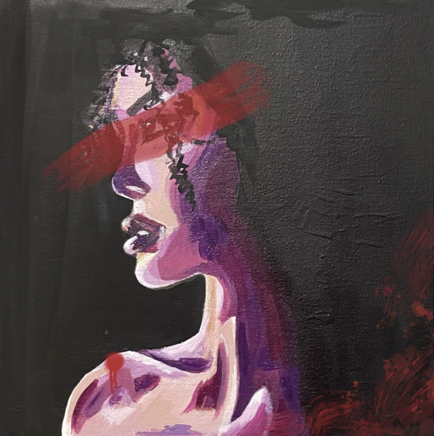 fresa black woman purple red painting.png