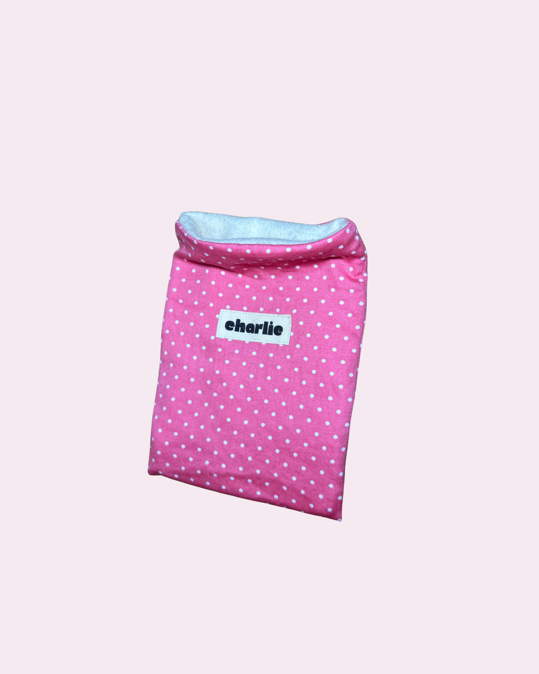 la pochette à liseuse - pois rose