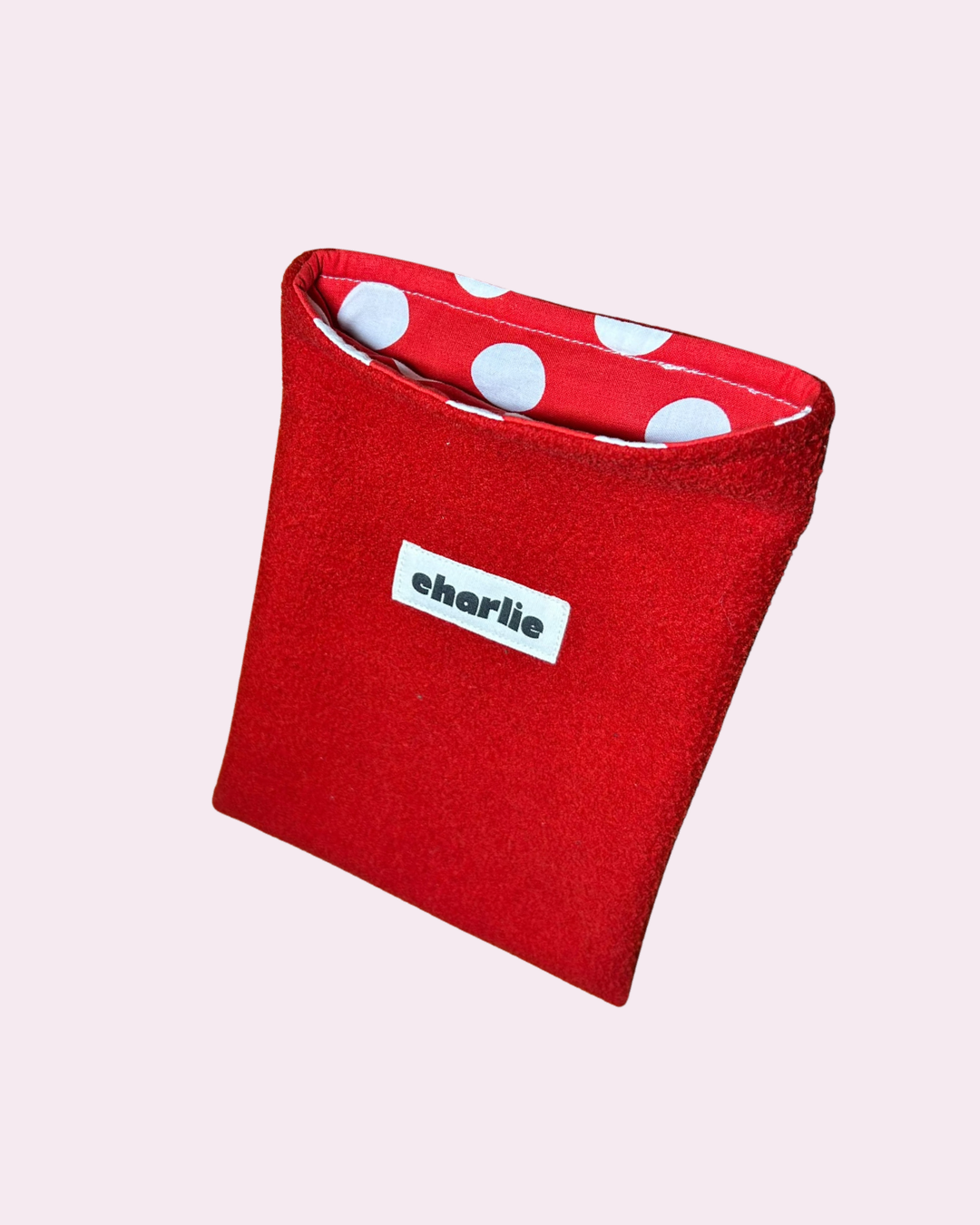la pochette - kindle et petits livres - pois rouge