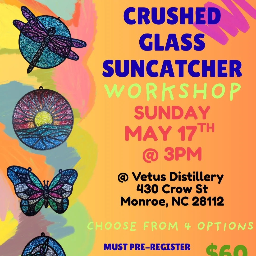 ⌛️Time is running out! There are only a few days left to sign up for our Crushed Glass Suncatcher Workshop, and you won&rsquo;t want to miss this bright and creative summer experience.

Design your own stunning summer-themed suncatcher using colorful