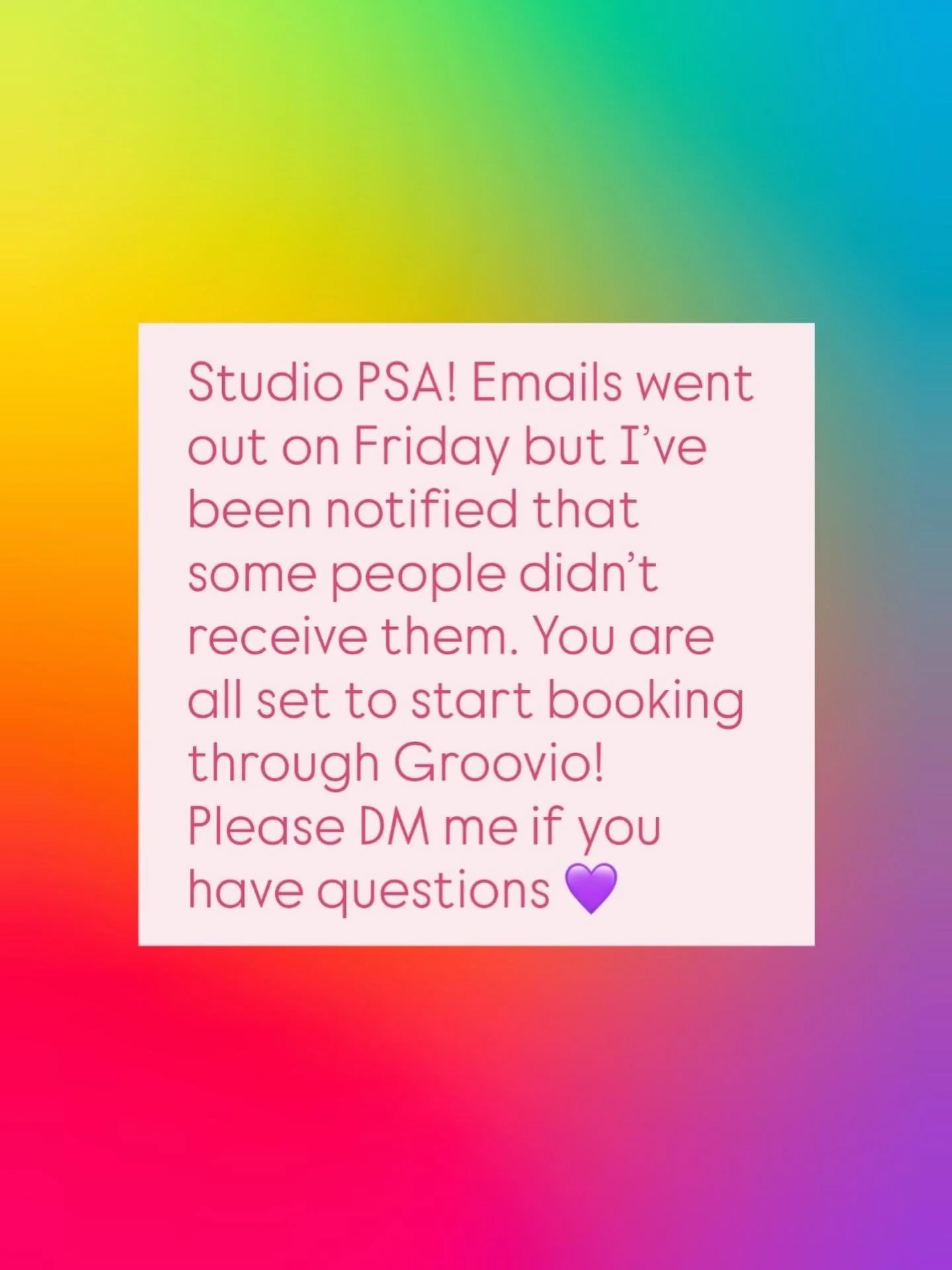 FYI!