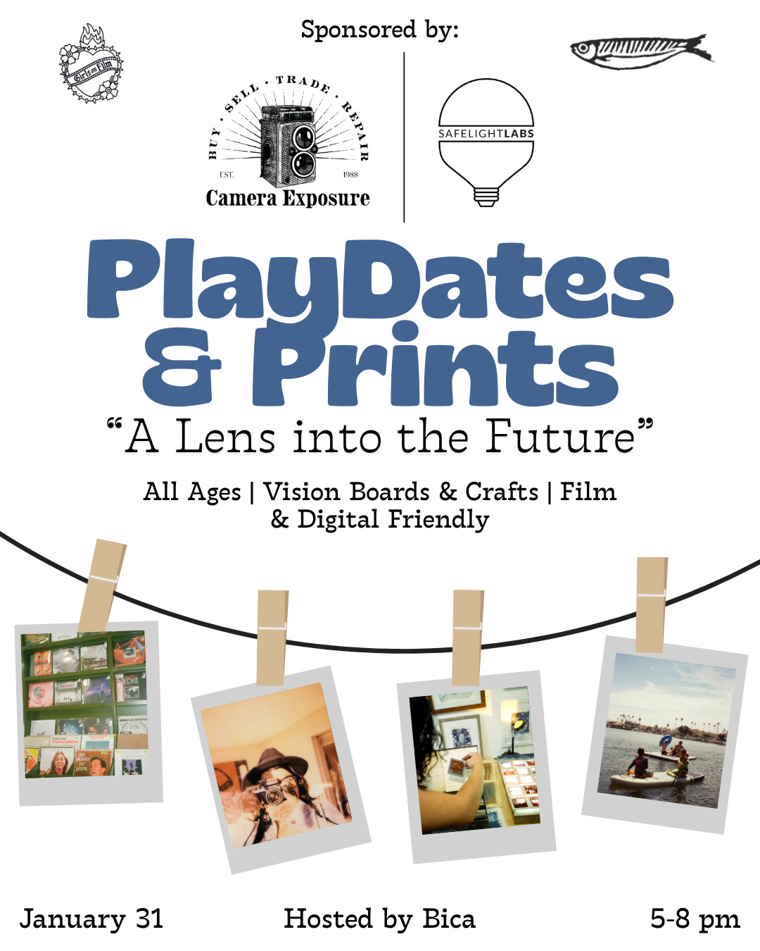 No need to call the babysitter. ‘Girls on Film’ frames a family portrait for their next event.