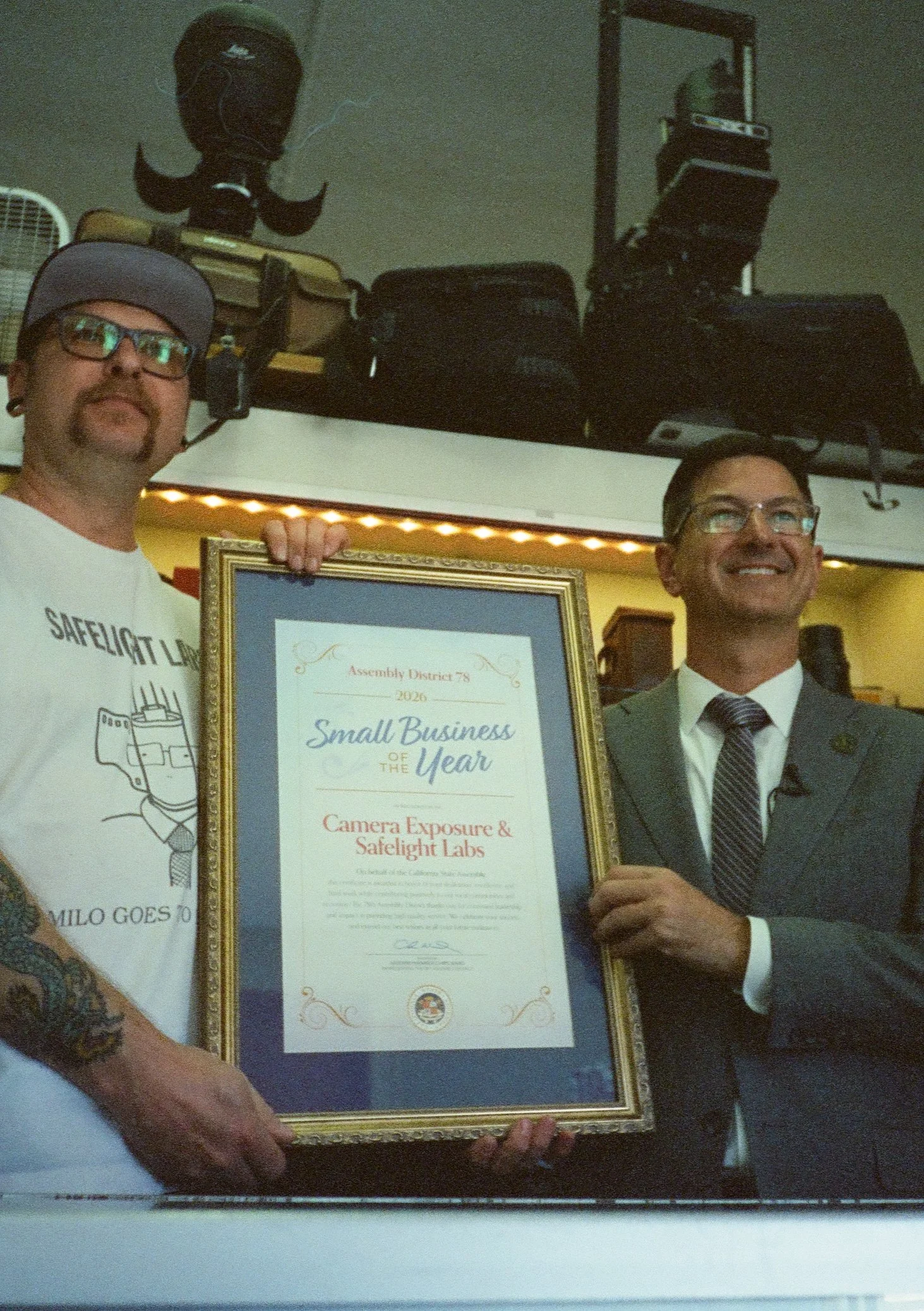 Camera Exposure &amp; Safelight Labs Recognized as Small Business of the Year