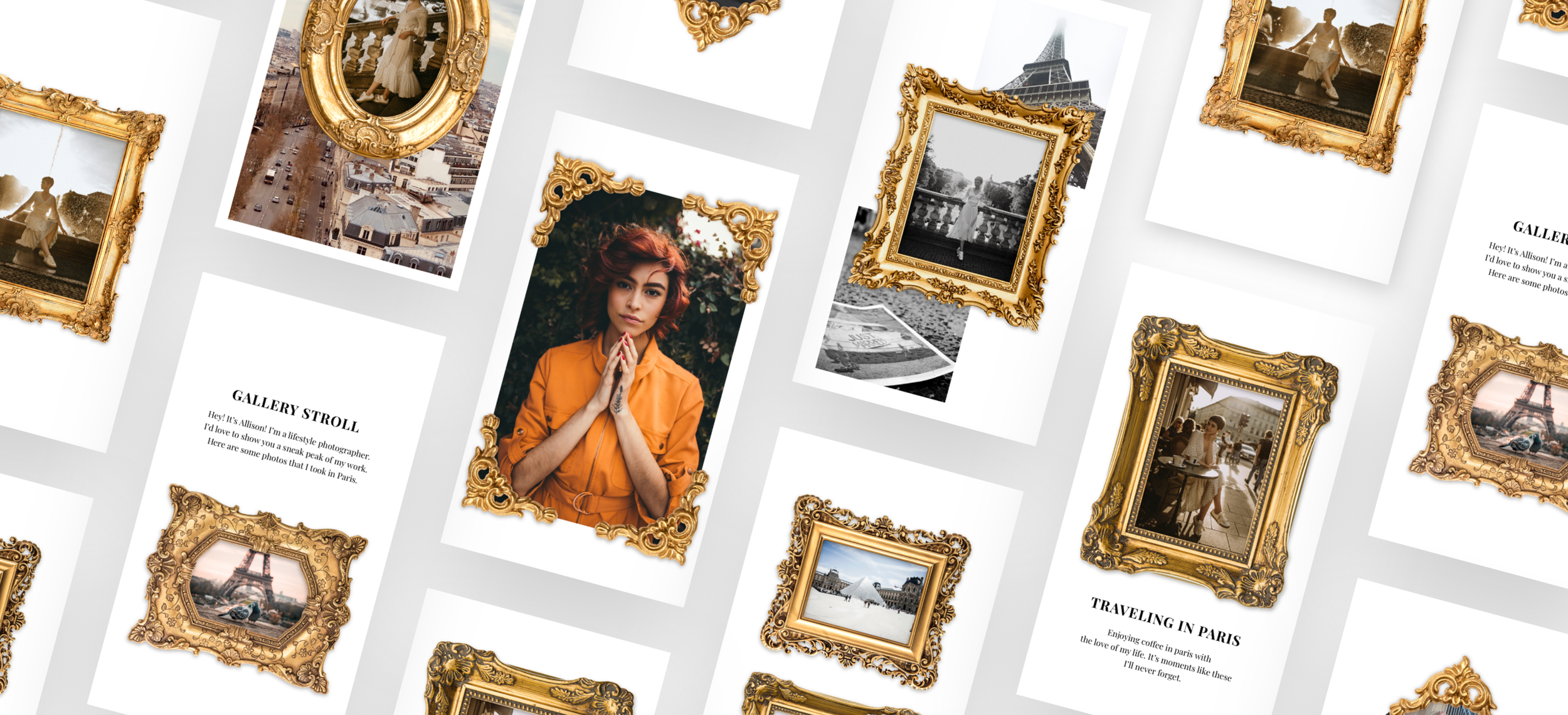 Gold Frame Templates