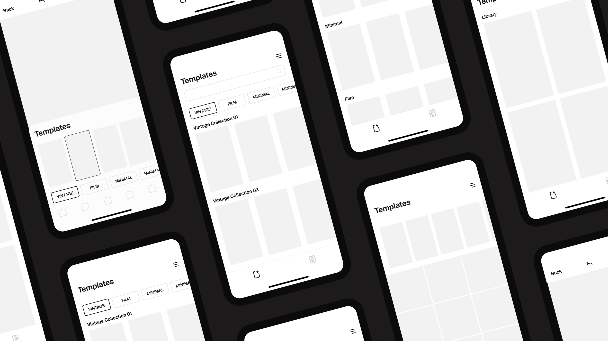 Template layout exploration