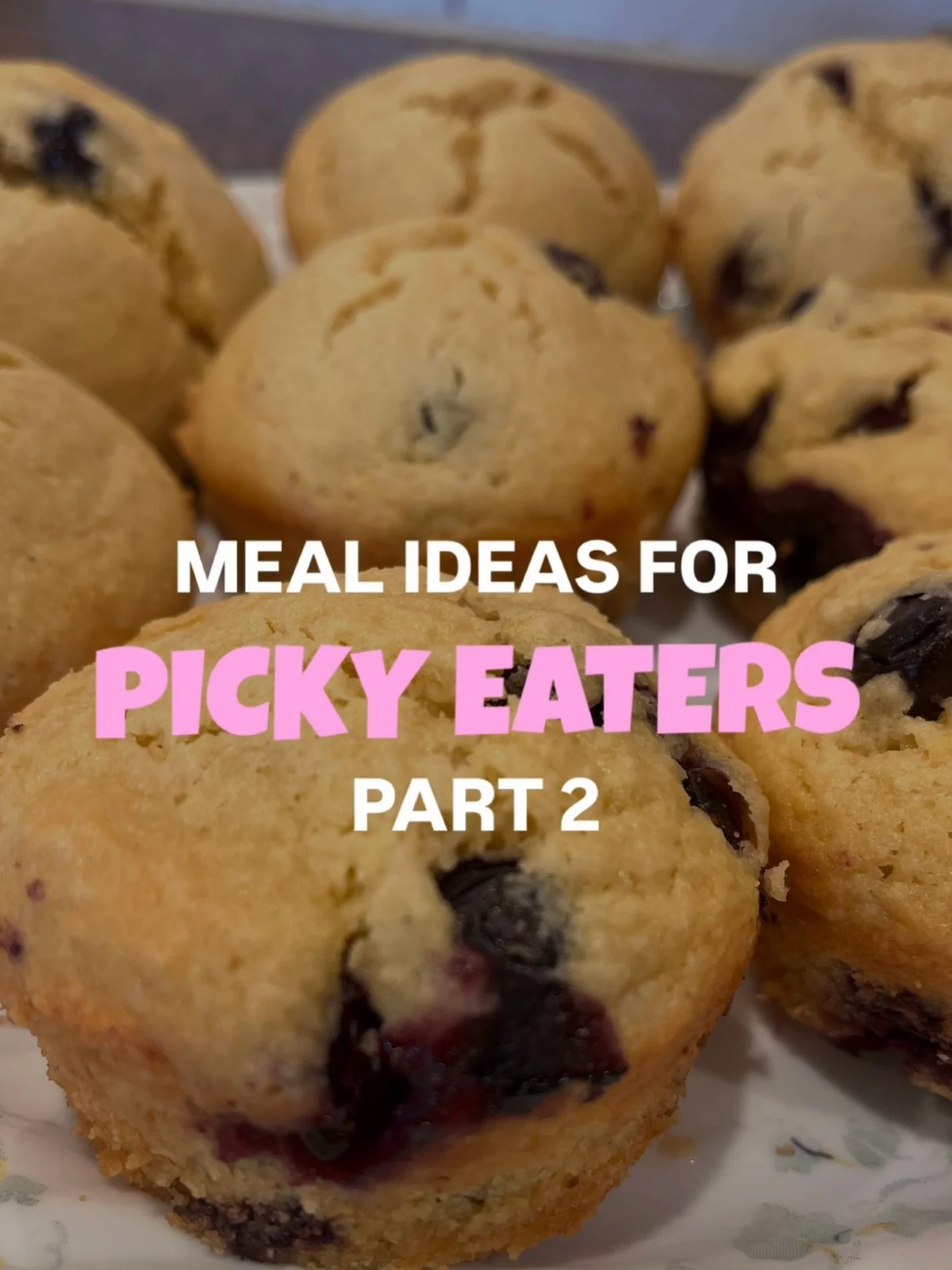 Morning! I&rsquo;m here to bring you part 2 of meal ideas to try with your picky eater🍽️

Today&rsquo;s recipe is an all time favorite of mine&hellip;BLUEBERRY MUFFINS🫐

‼️You&rsquo;ll want to read this part‼️

👉This recipe is perfect as a wake-up