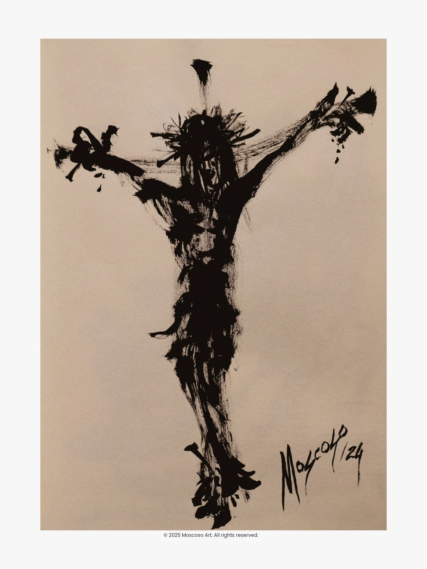 The stroke emerges from a single, unrepeatable impulse, without correction or subsequent calculation, where form is merely a consequence rather than an objective. Each gesture captures something that precedes language and representation: a state, a v