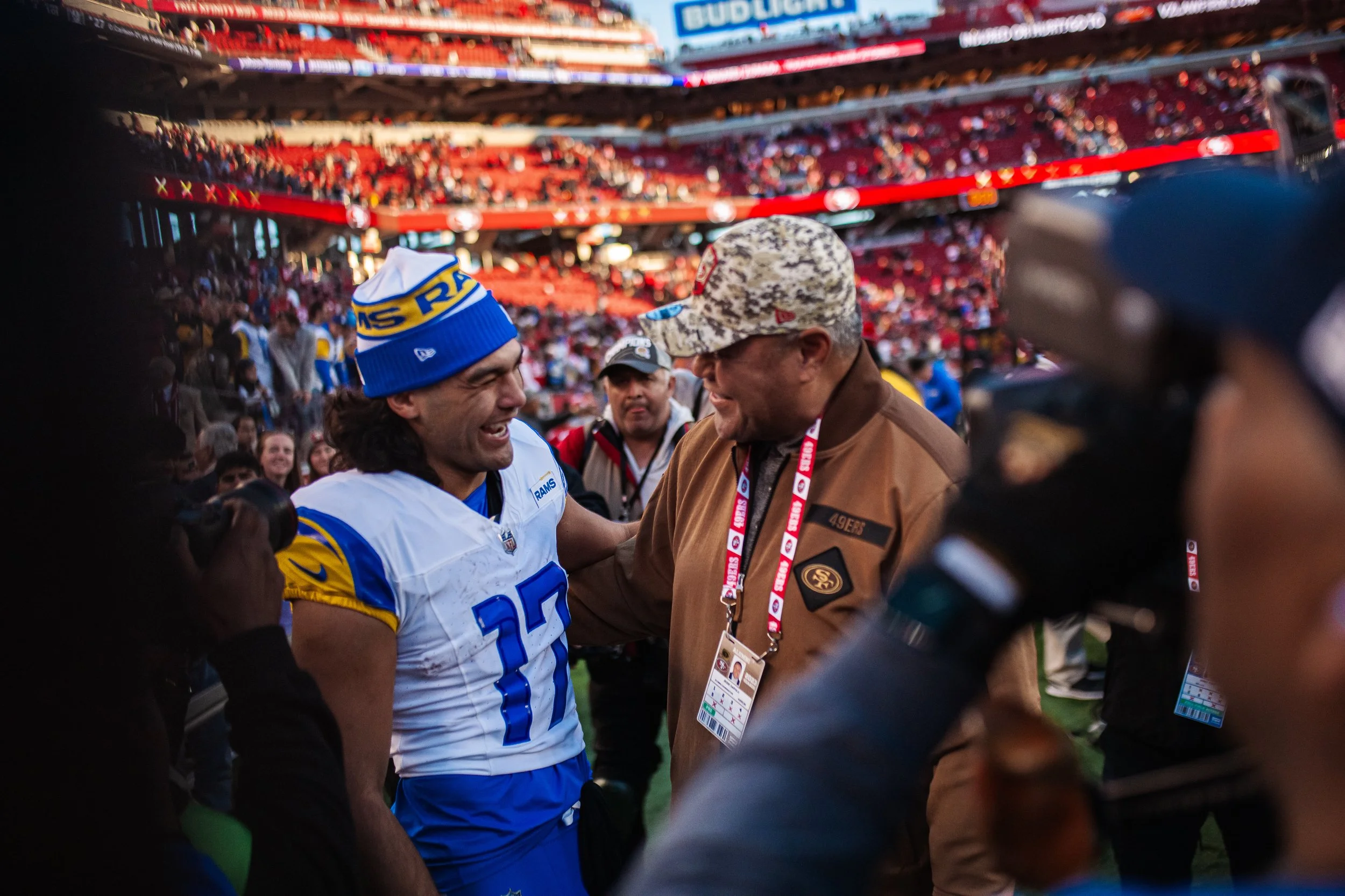 Jesse Sapolu, Geoff Lee, Levi's Stadium, 49ers