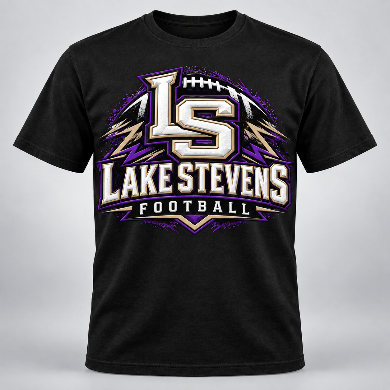 Youth LS Football T-shirt  Design #3