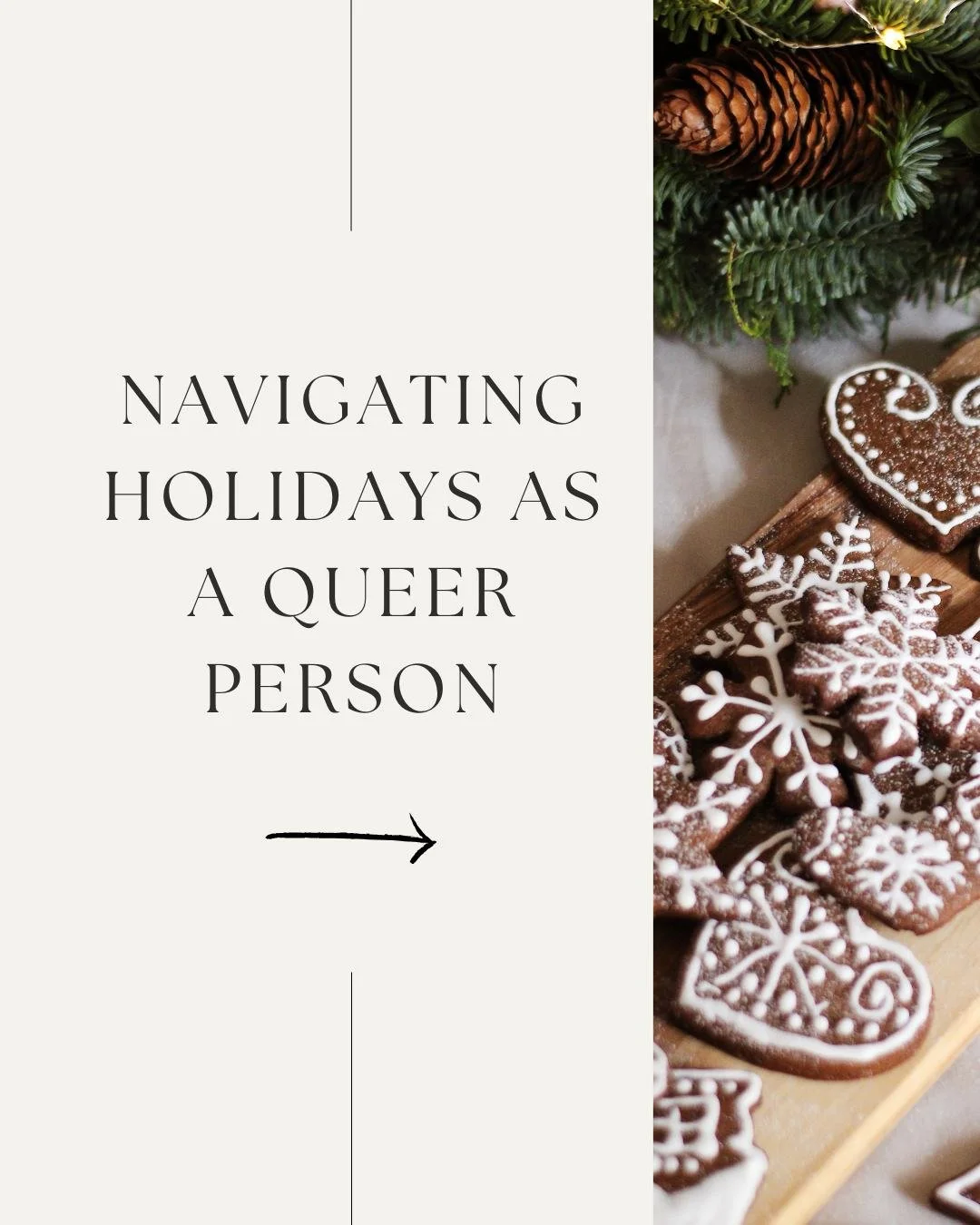 The holidays can be complicated, especially for queer folks. 

Between family gatherings, traditions, and conversations, it can bring up a mix of connection and discomfort.

This season, I&rsquo;ll also be reminding myself that my identity is valid ?