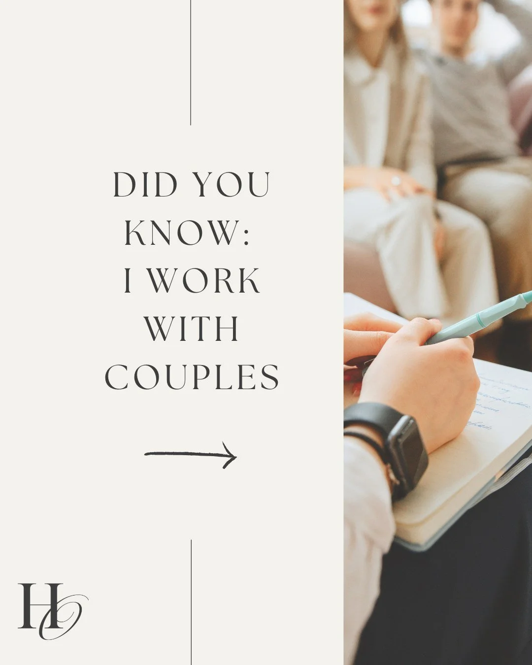 Couples and partnerships deserve support too 🌱

Sometimes support as we grow together in a relationship is needed. Not because the relationship is not working out, but rather to deepen the connection and improve quality of life together. All relatio