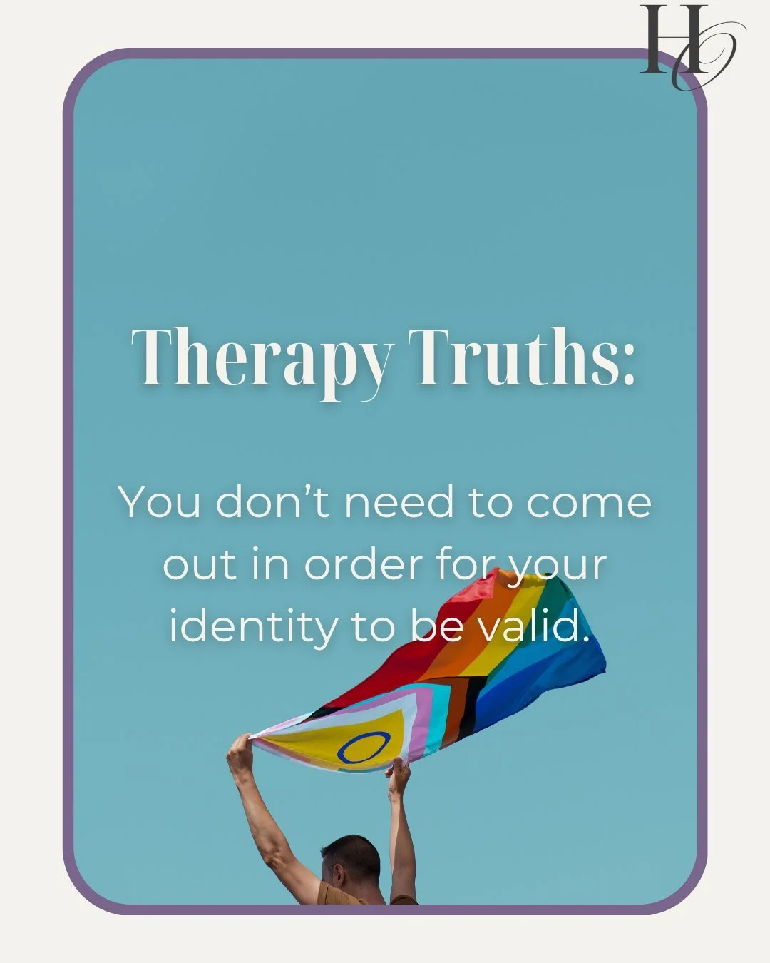 Coming out is a personal and private process. It is a true honour when someone is coming out to you and they also don't have to. Identity and sexuality are valid regardless of who knows and when 🏳️&zwj;🌈

 #QueerTherapist #queeraffirmingtherapy #Me