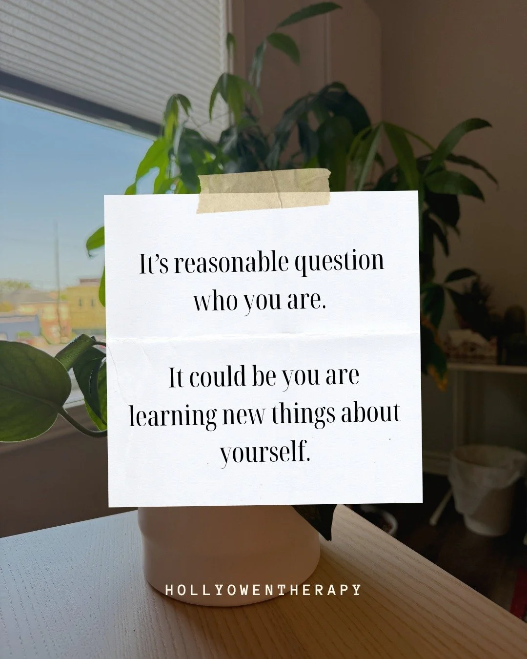 Identity isn't a fixed, static destination...it&rsquo;s an evolving process.

When you start unlearning old expectations, setting boundaries, or processing past experiences, it can feel disorienting. Questioning who you are isn't a sign that you're l