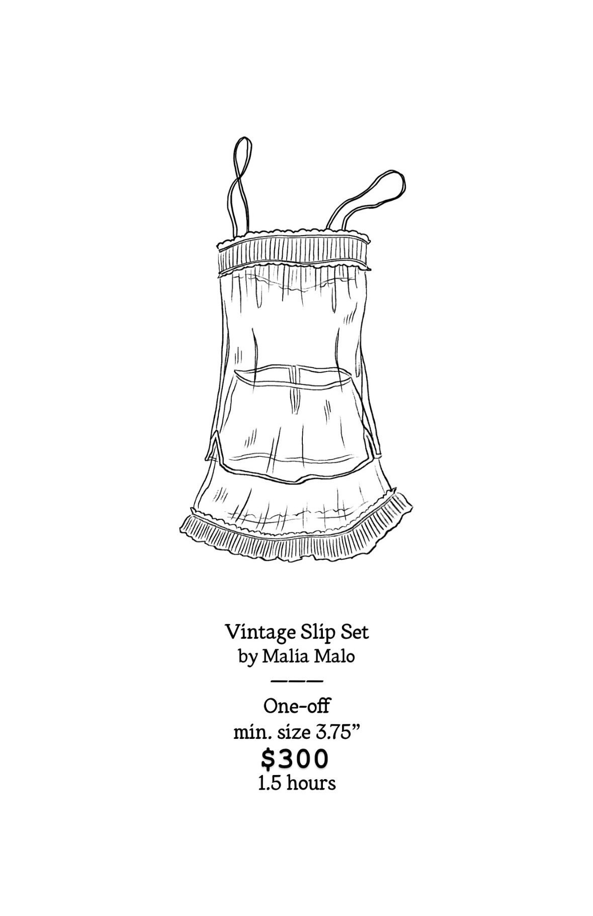 Vintage Slip Set