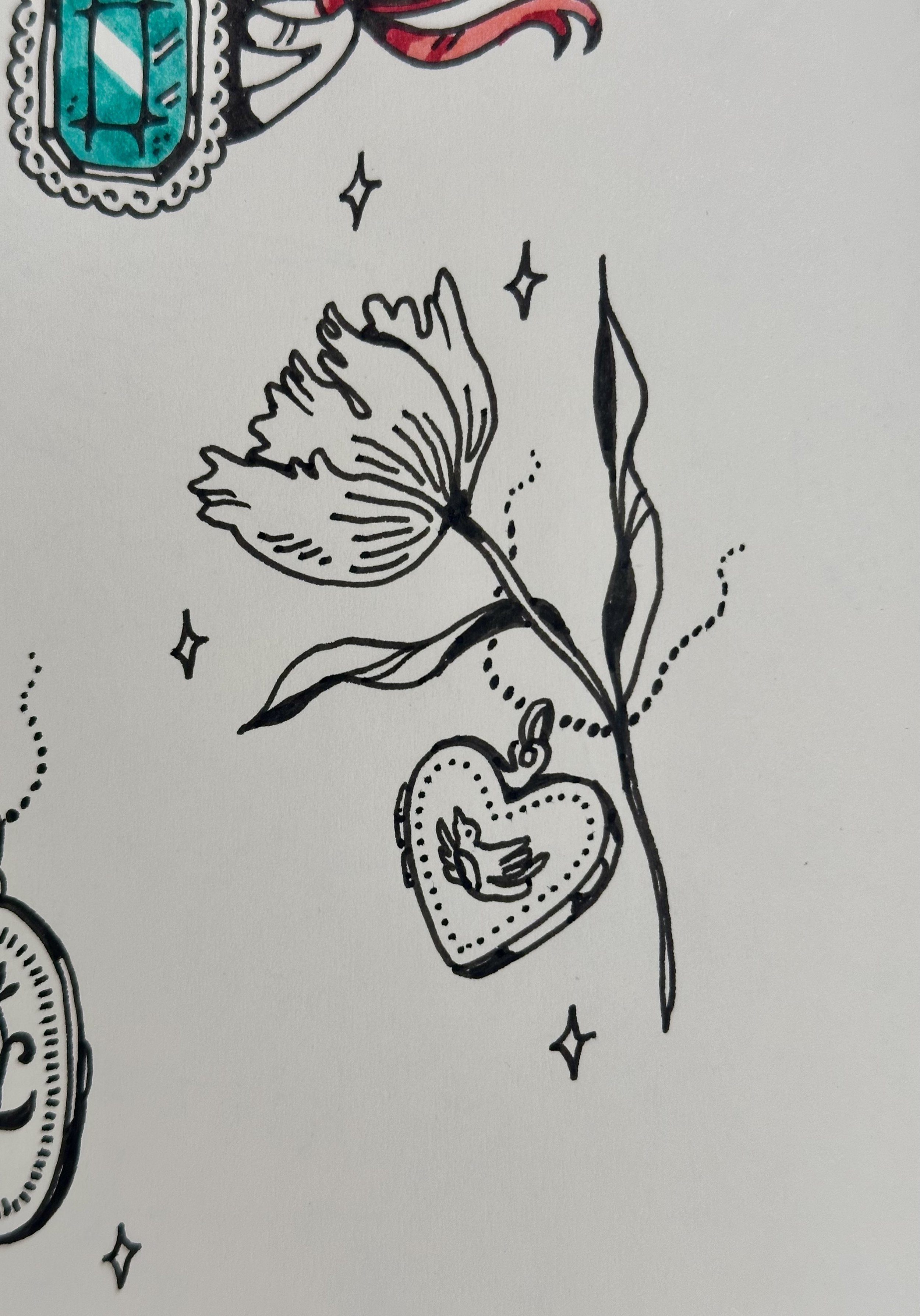 Tulip with Locket
