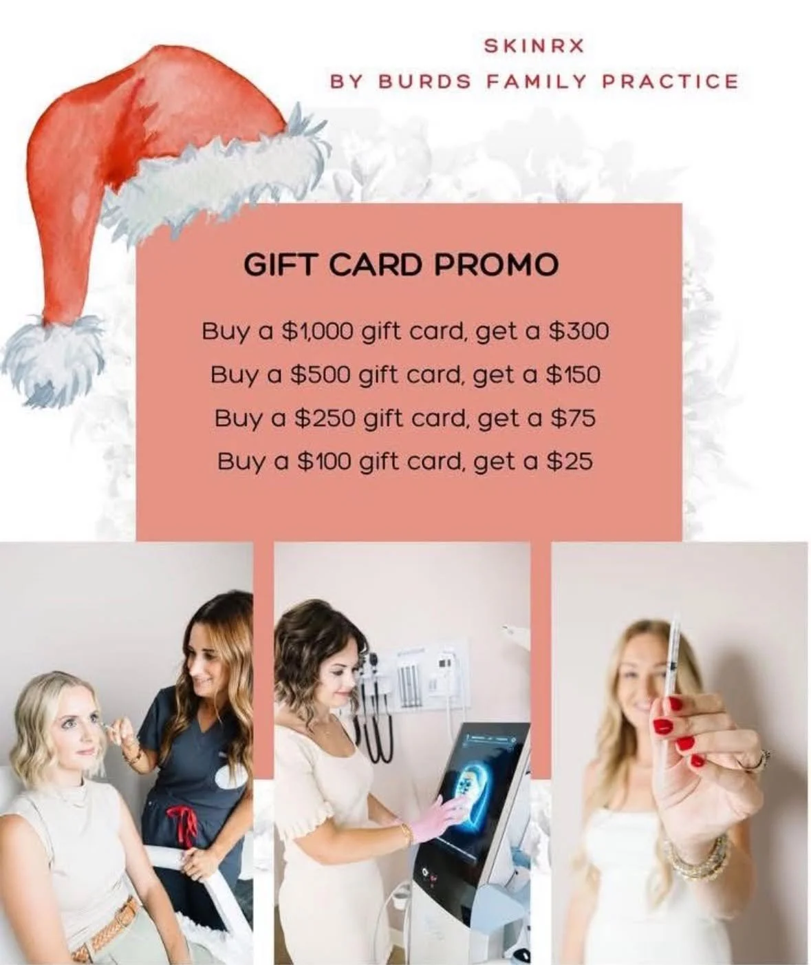 ✨BLACK FRIDAY✨

Gift card special will go live at midnight Thanksgiving Day and stay live until midnight November 28, 2025.

Gift cards will be added to the client account to be used throughout the year!