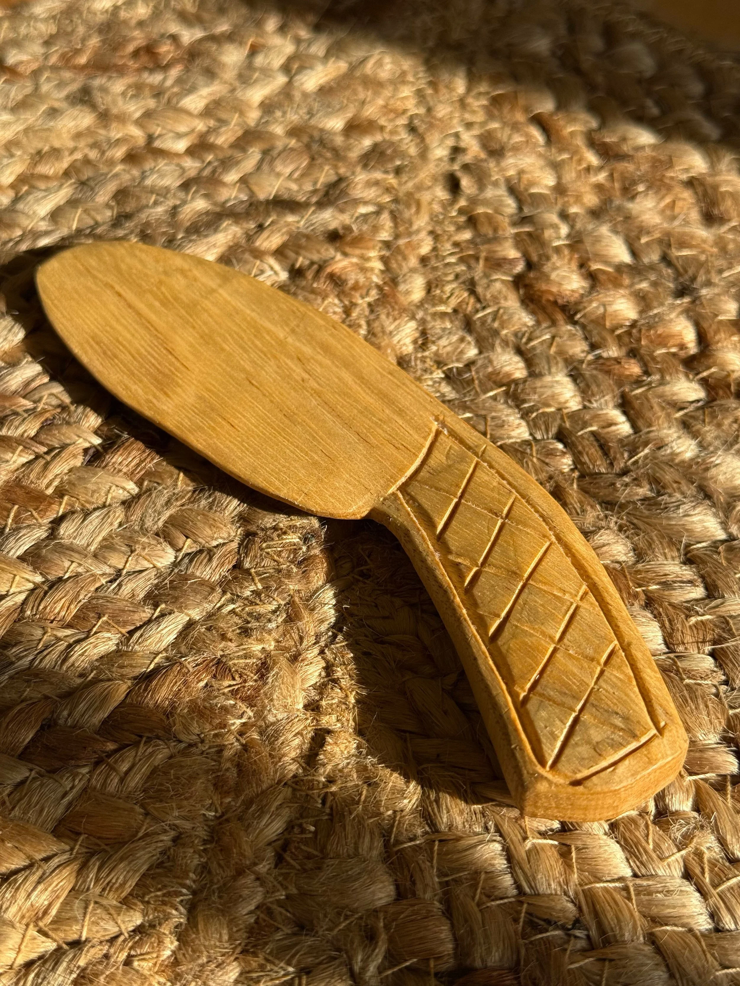 Design and carve a butter spreader- all welcome!