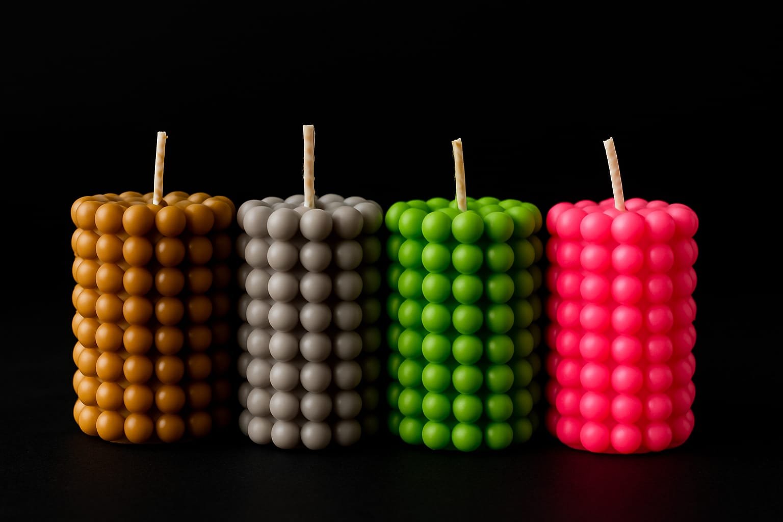 Bubble Pillar Soy Wax Candle