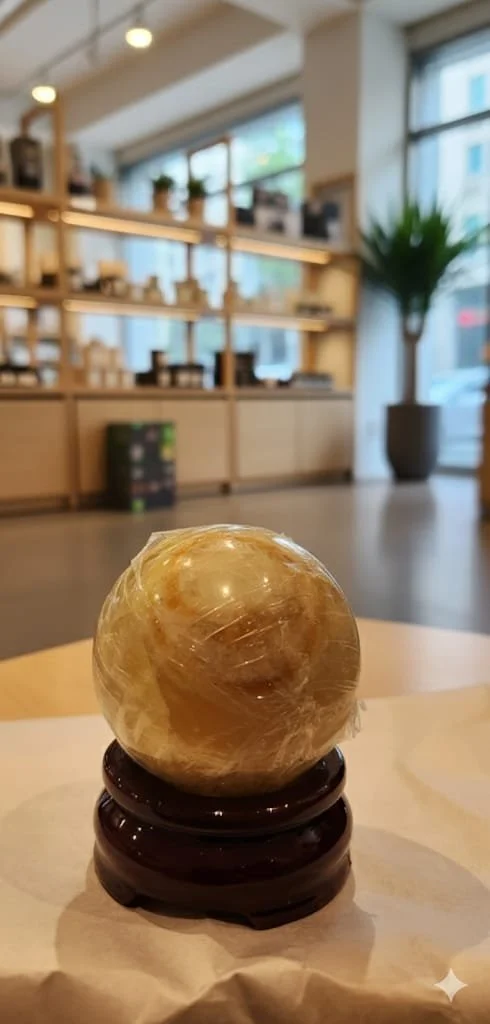 Lemon Calcite Sphere (base not included)