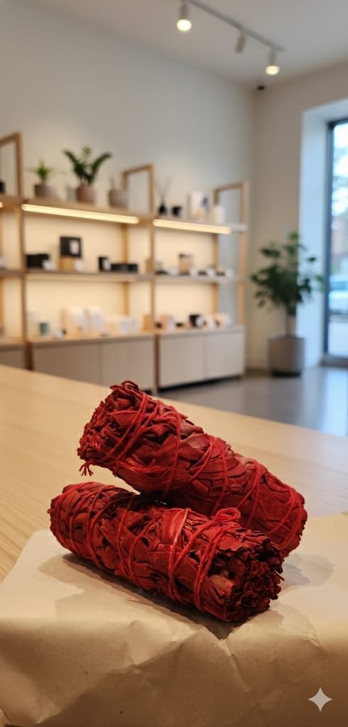 Handcrafted White Sage Stick with Dragon's Blood