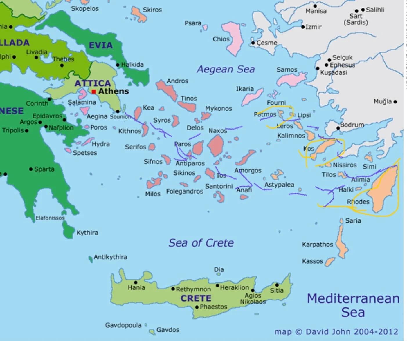 Greece, The Route We Took