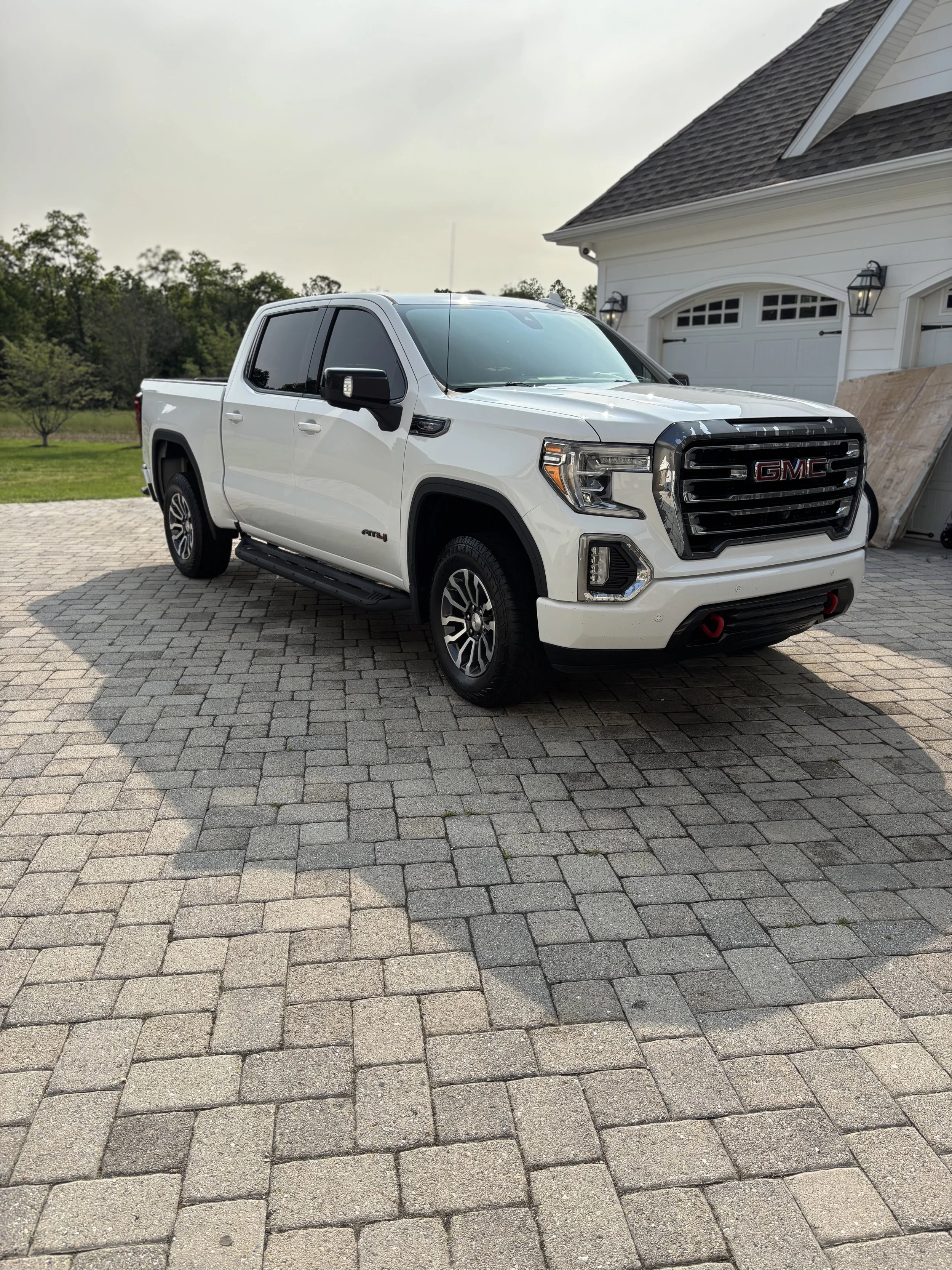 This GMC Sierra received a basic exterior wash.