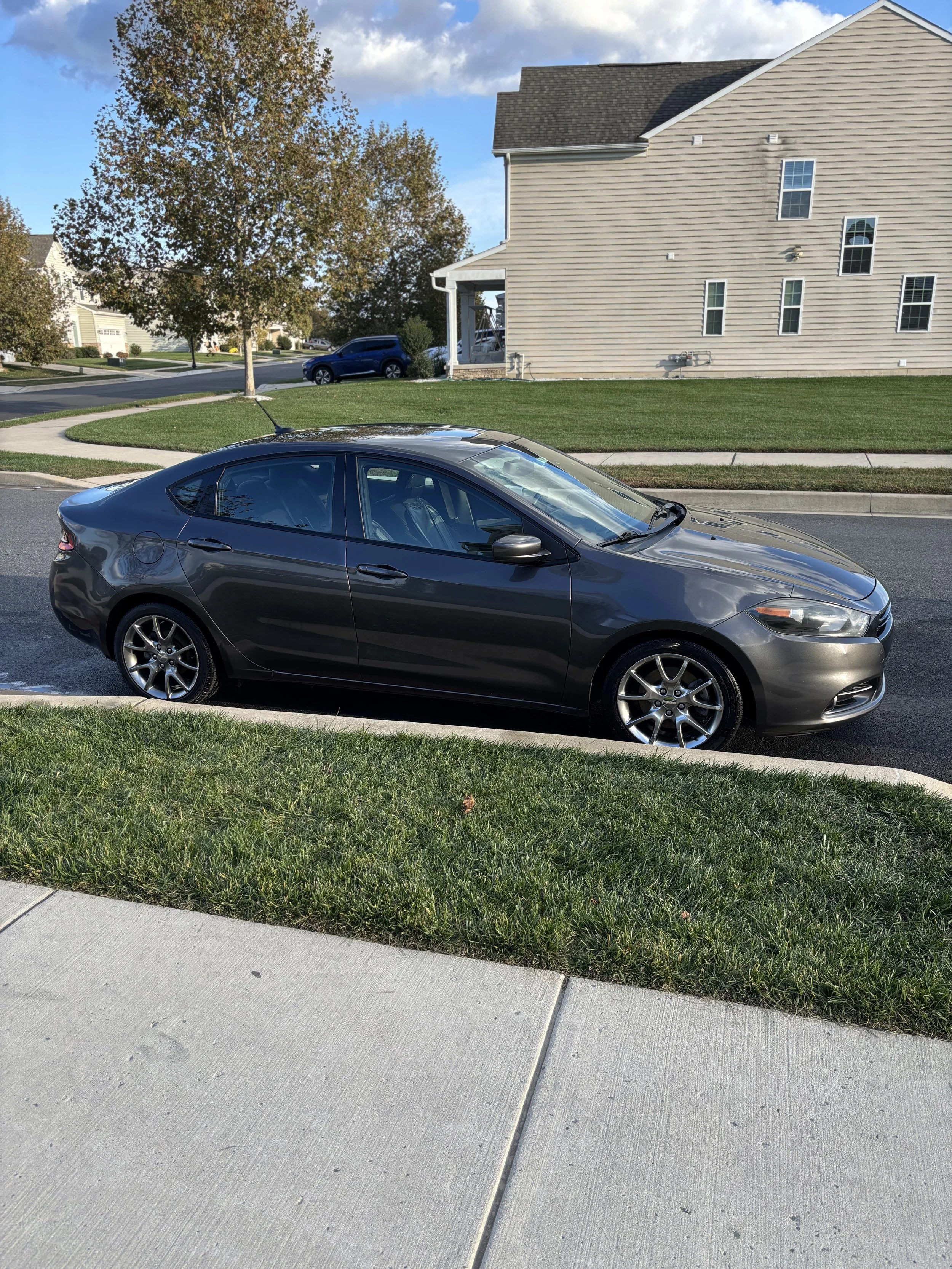This Dodge Dart received a basic exterior wash.