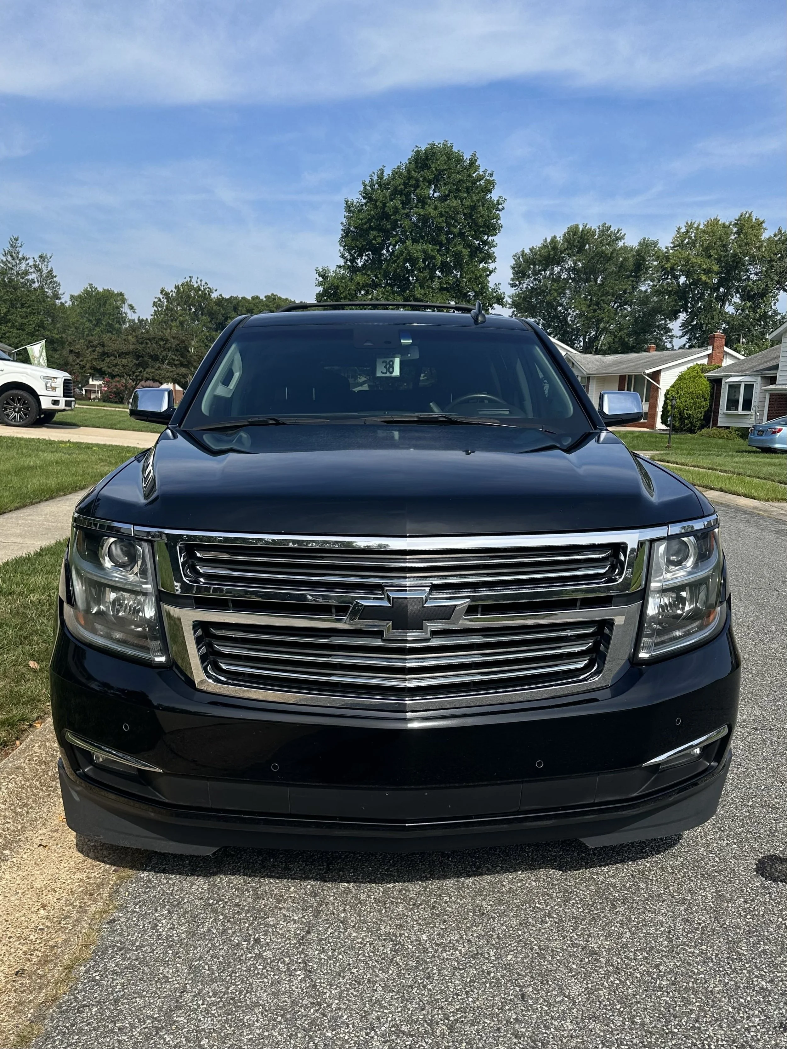 This Chevy Suburban received a two step correction and a full ceramic coating.